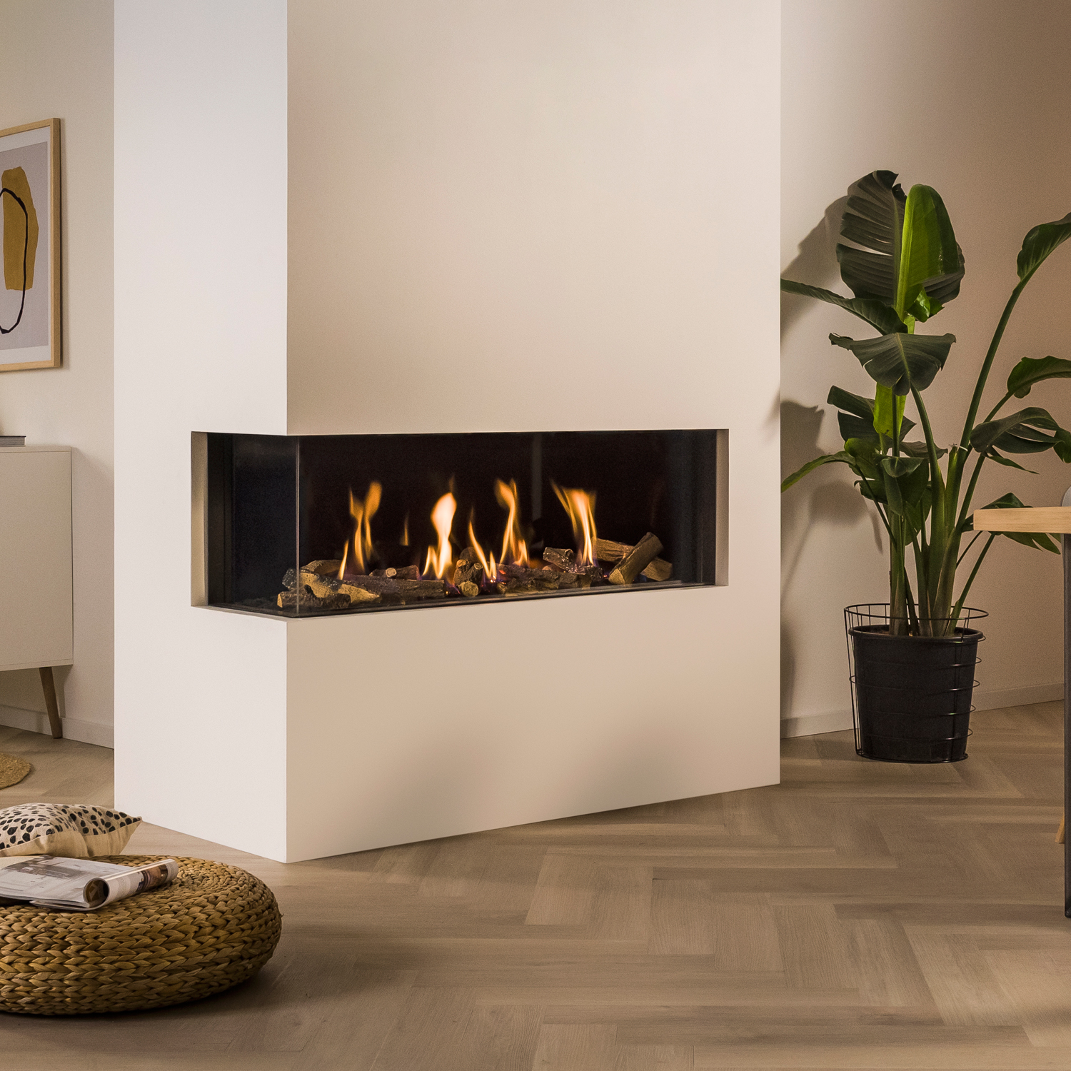 Trimline Fires Trimline 120 Corner Left Gas Kamineinsatz G30/G31