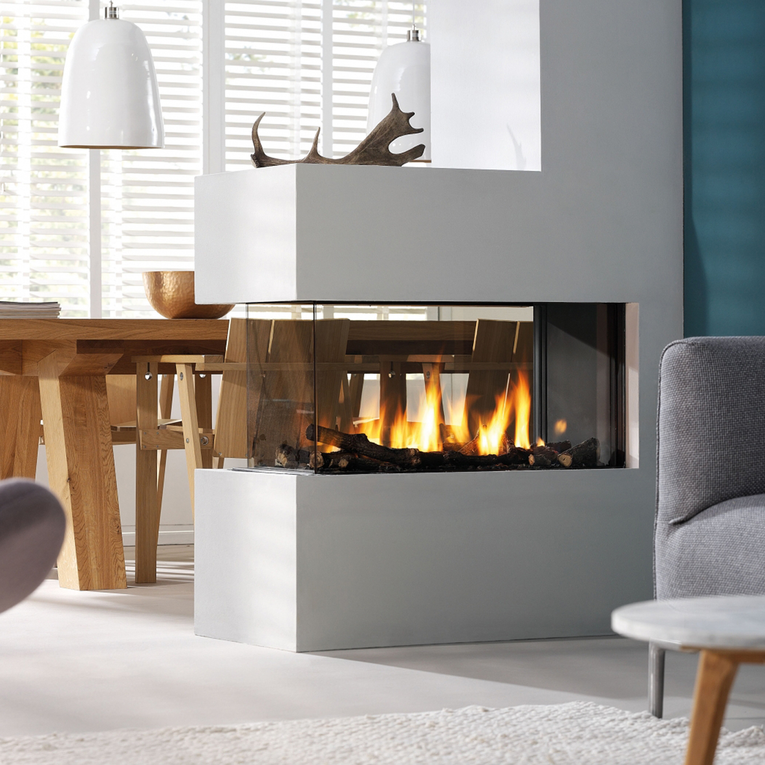 Trimline Fires Trimline 85 Room Divider Gas Kamineinsatz G20/G25 Trimline Fires Trimline 85 Room Divider Gas Kamineinsatz G20/G25
