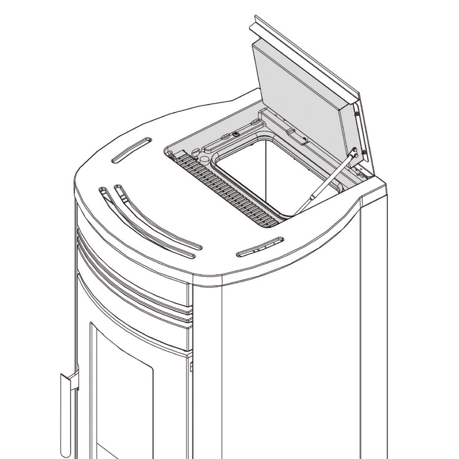 Extraflame Evolution Line Noris Pelletofen Stahl Taubengrau Extraflame Evolution Line Noris Pelletofen Stahl Taubengrau