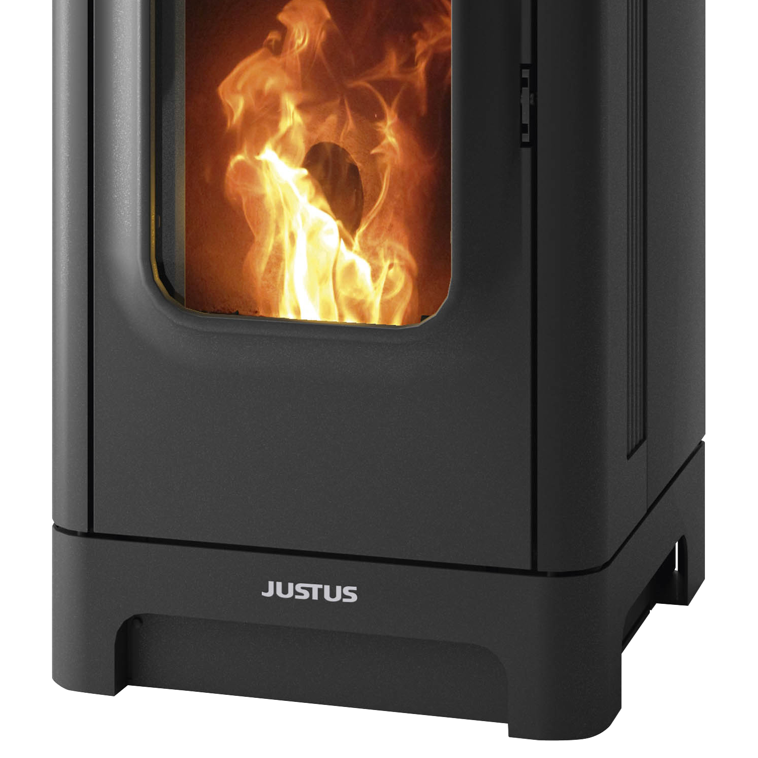 Justus Canis Pelletofen Stahl Schwarz
