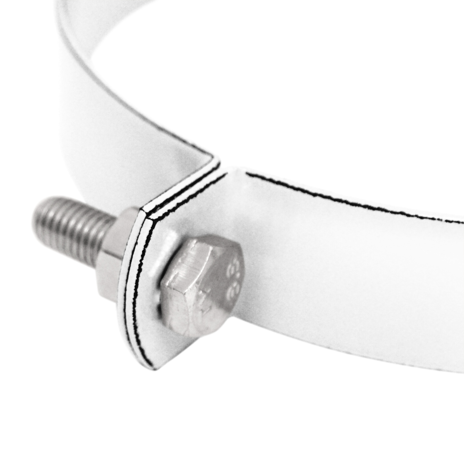 Raik Rauchrohr / Ofenrohr Emaille 150mm - Rohrschelle Weiß Raik Rauchrohr / Ofenrohr Emaille 150mm - Rohrschelle Weiß