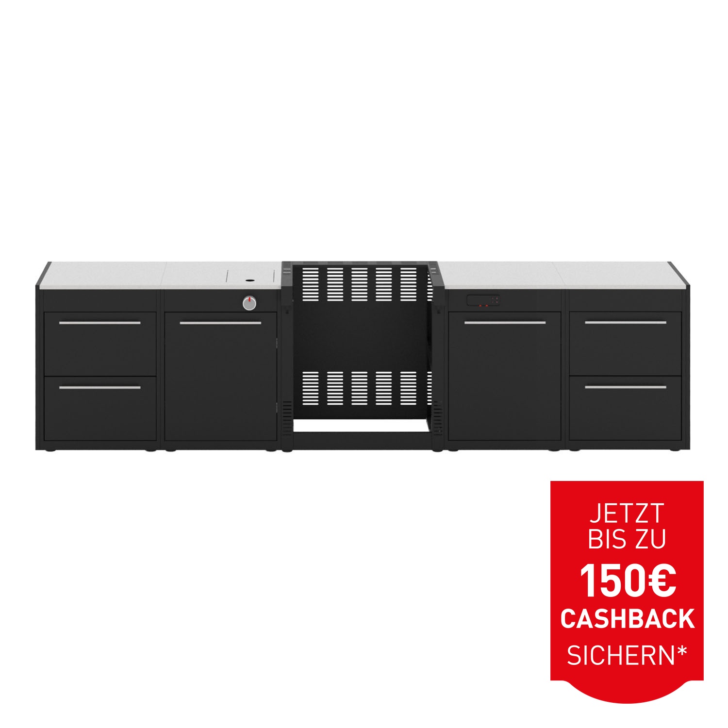 Weber BBQ Kitchen Set 5 für Genesis 4-Brenner mit Seitenkocher & Connect