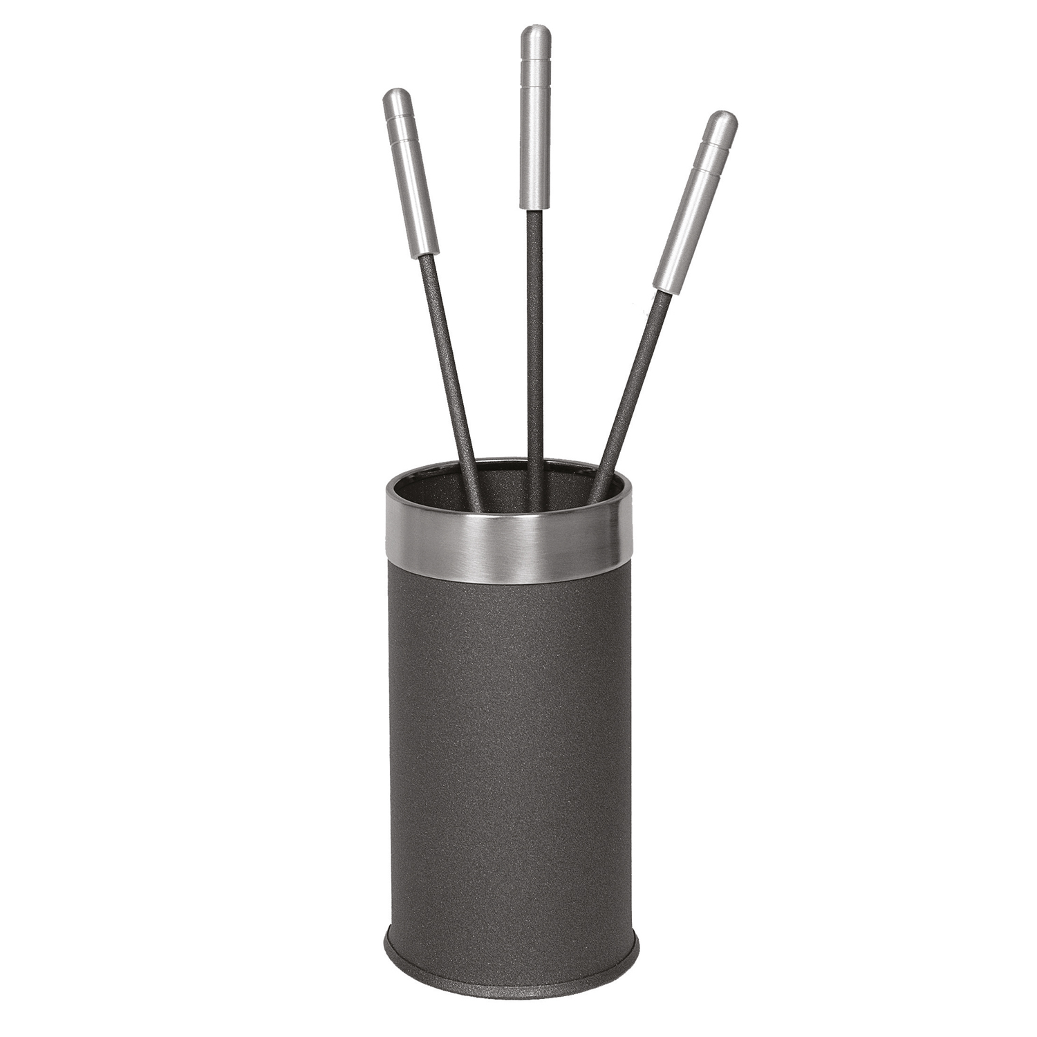 Raik Kaminbesteck, 3-teilig, Edelstahl, anthrazit, 30cm Raik Kaminbesteck, 3-teilig, Edelstahl, anthrazit, 30cm