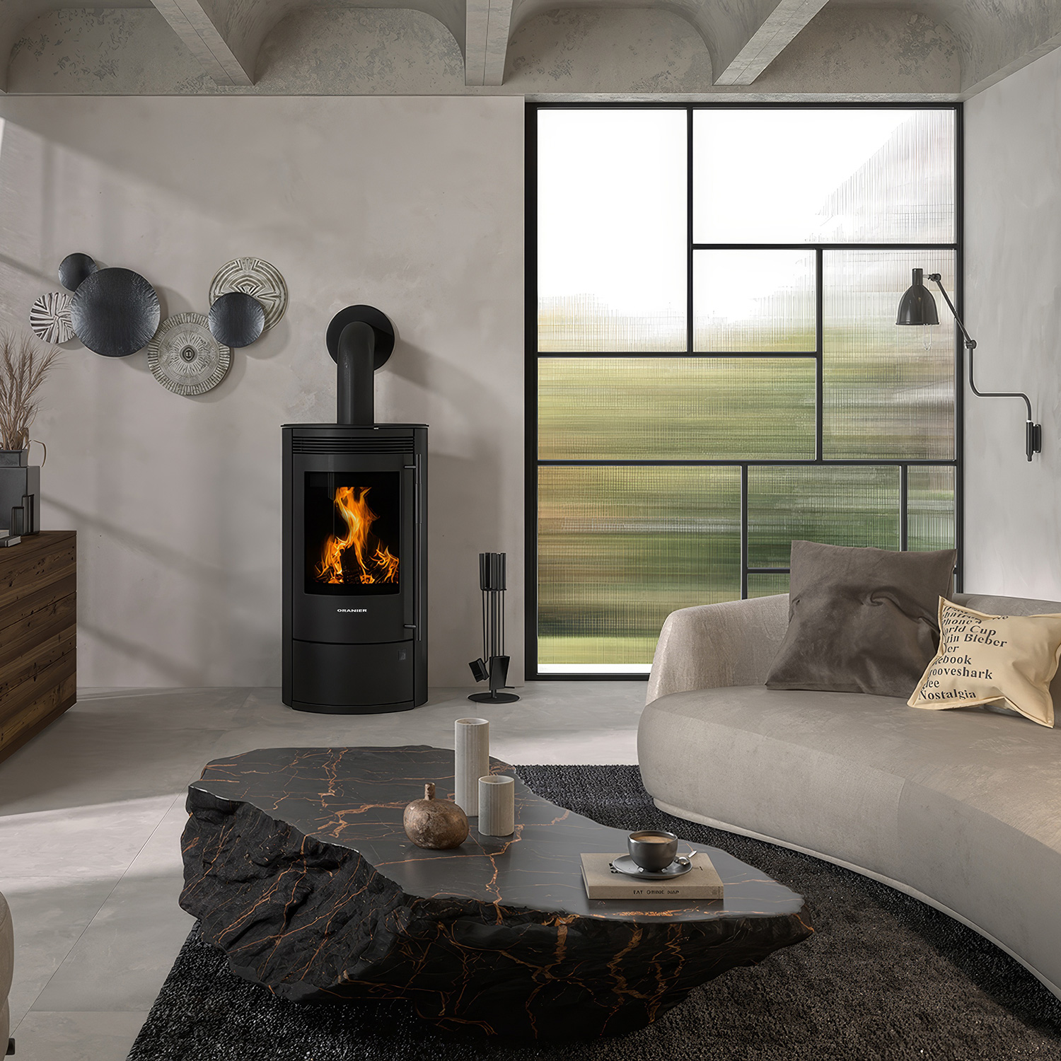 Oranier+ Arktis 7 2.0 Kaminofen pureBLACK Sonderedition