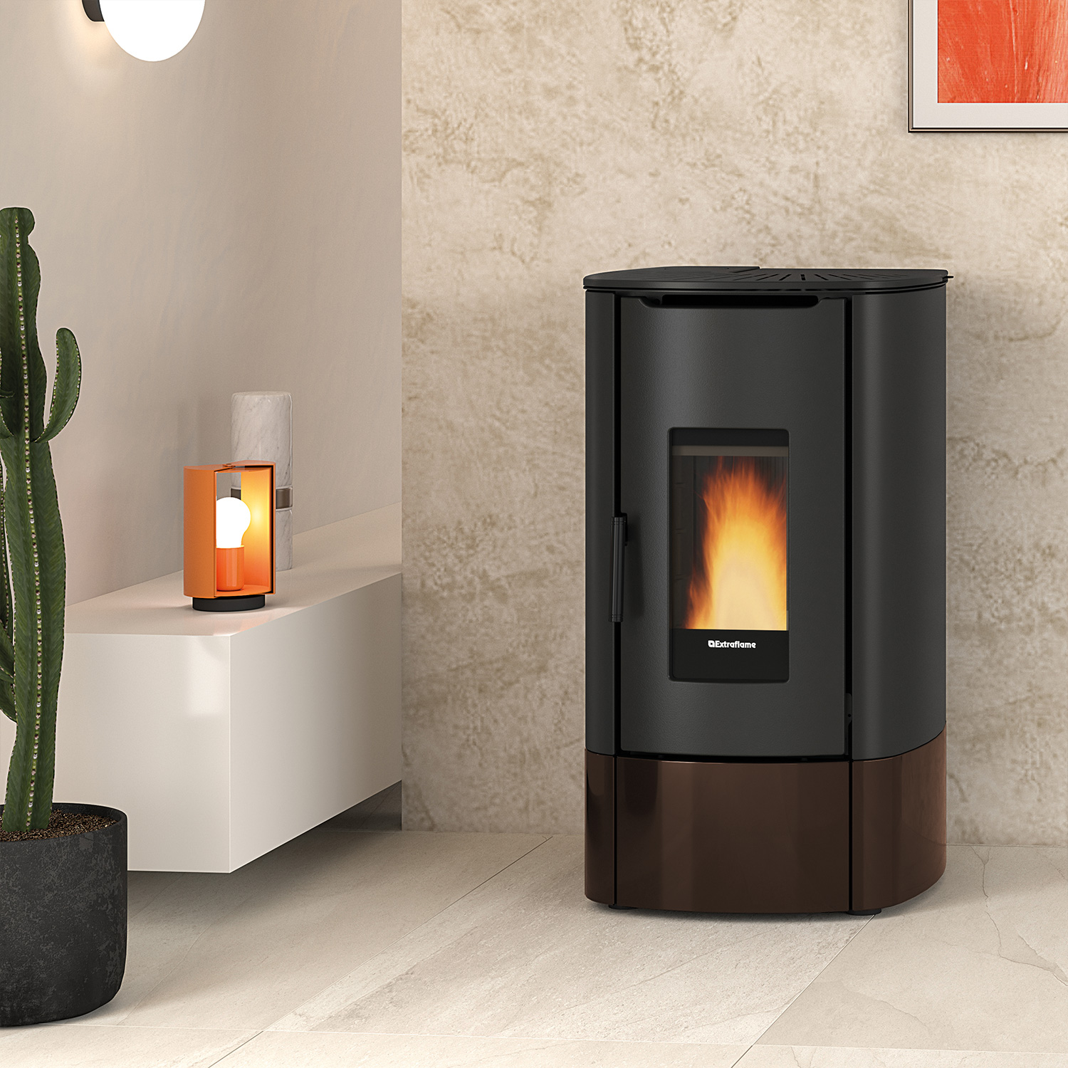 Extraflame Prestige Line Angy Top Pelletofen Bronze