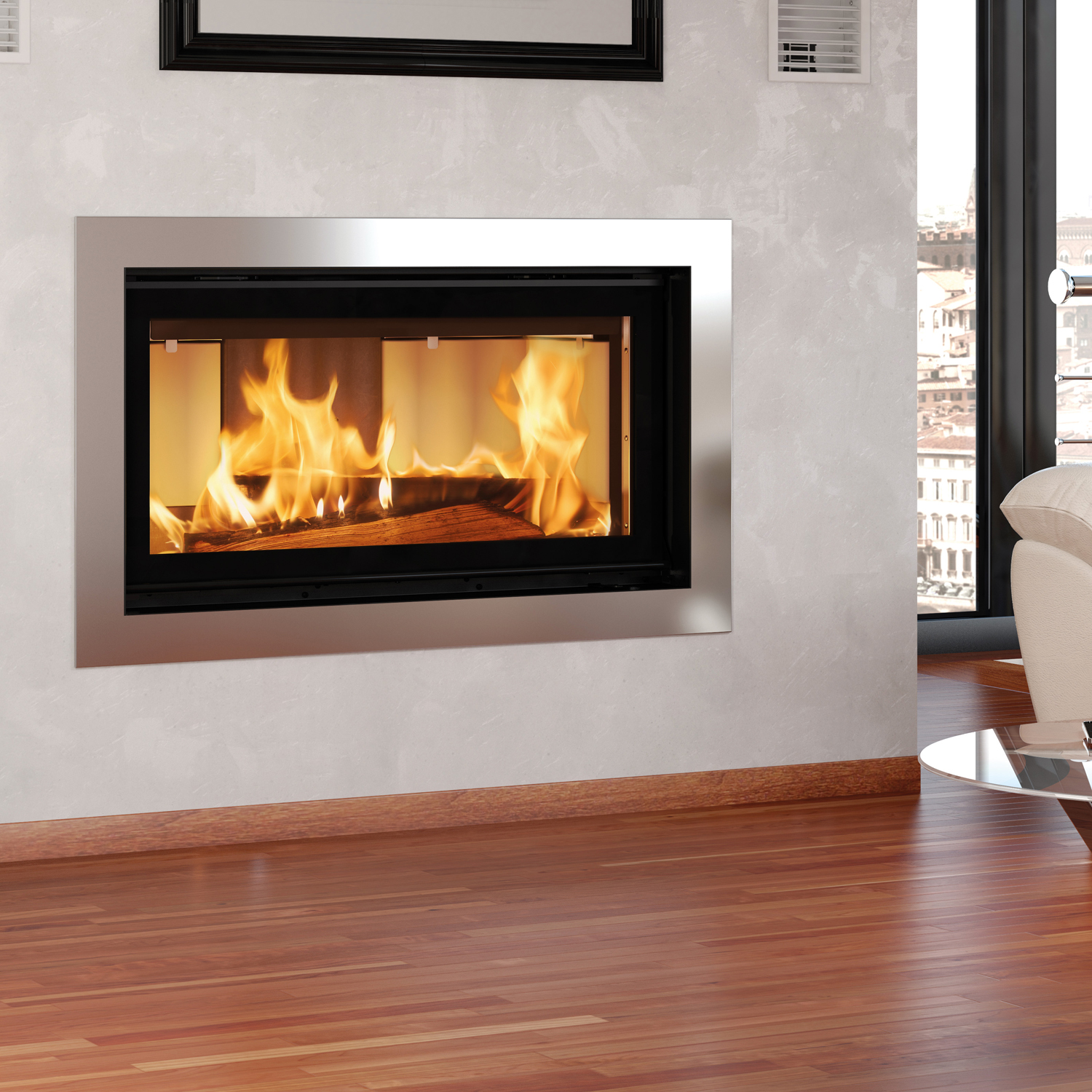 La Nordica Prestige Line Monoblocco 1000 Evo Kamineinsatz Stahl Schwarz