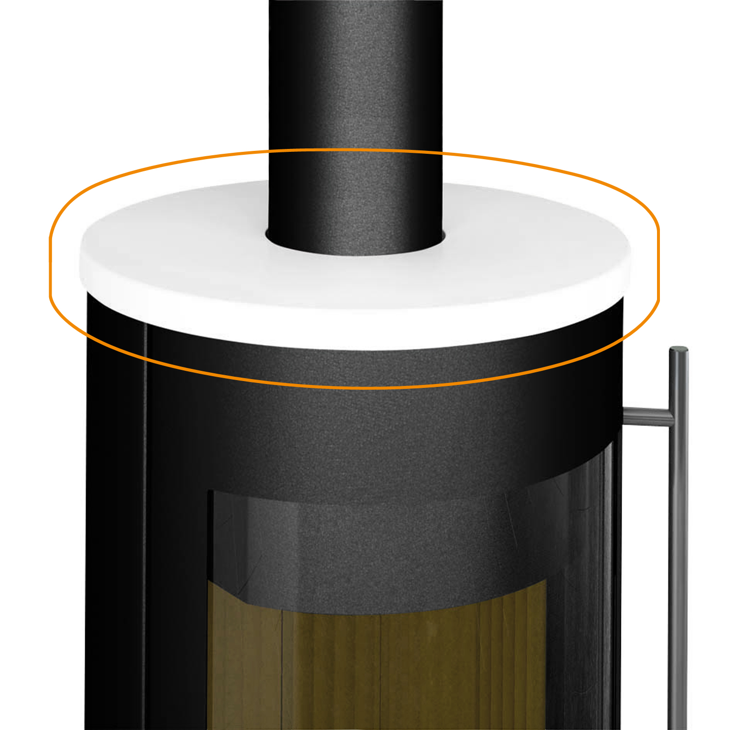Olsberg Keramikabdeckung ohne Fase für Palena Compact + Palena PowerBloc! Compact + Pico Compact Keramik Schneeweiß Olsberg Keramikabdeckung ohne Fase für Palena Compact + Palena PowerBloc! Compact + Pico Compact Keramik Schneeweiß