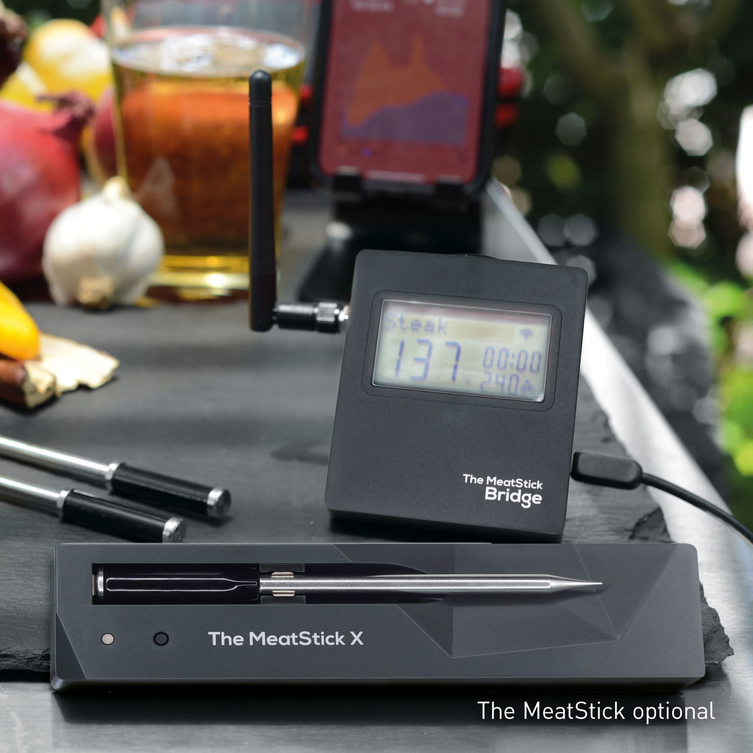 The MeatStick zusätzliches Ladegerät mit Bluetooth Xtender