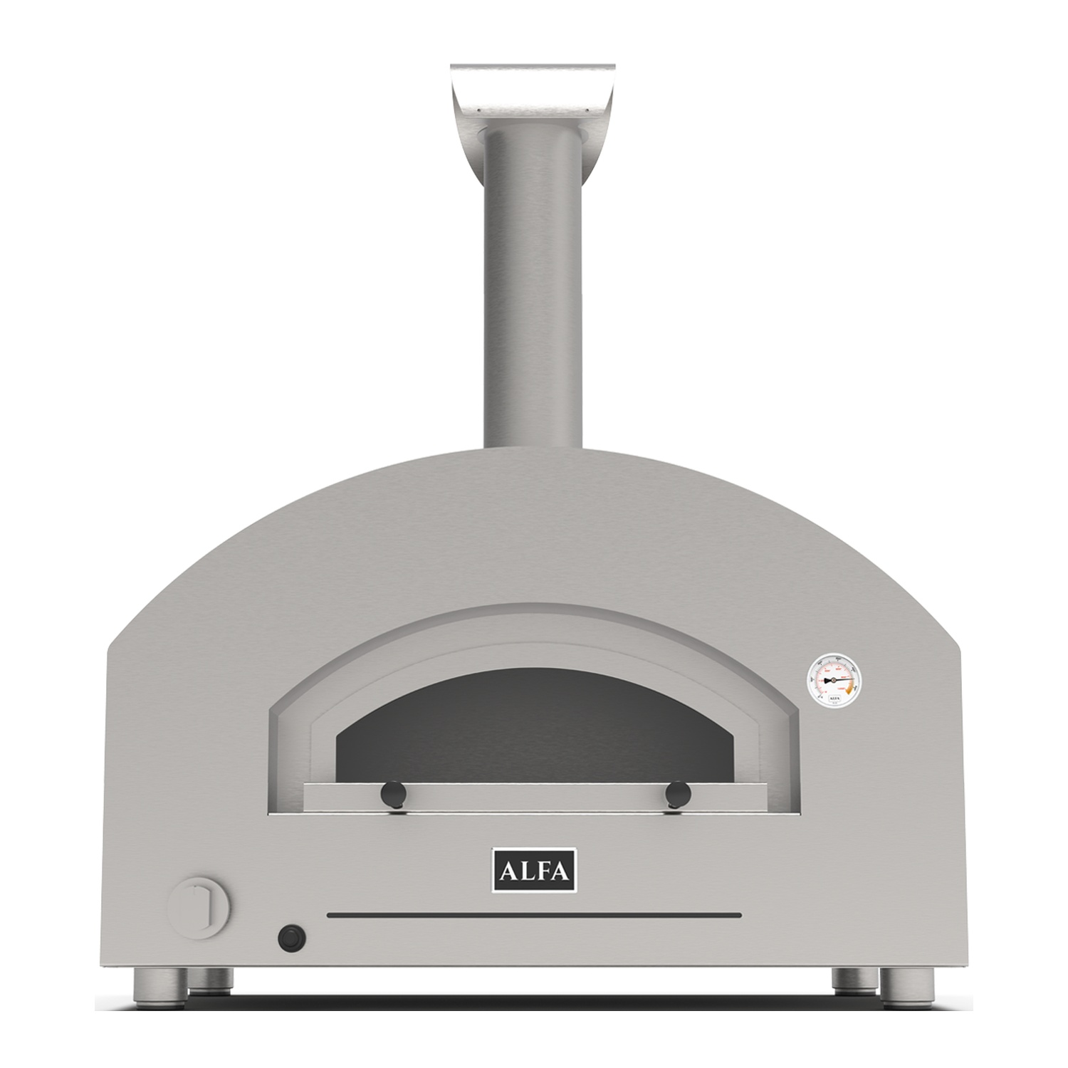 Alfa Futuro 2 Pizze Gas-Pizzaofen silber/ schwarz 50 mBar