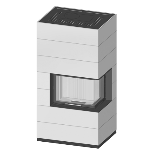 Spartherm wasserführender Kaminbausatz SIM 2/3 Varia 2Rh-4S H2O Natur