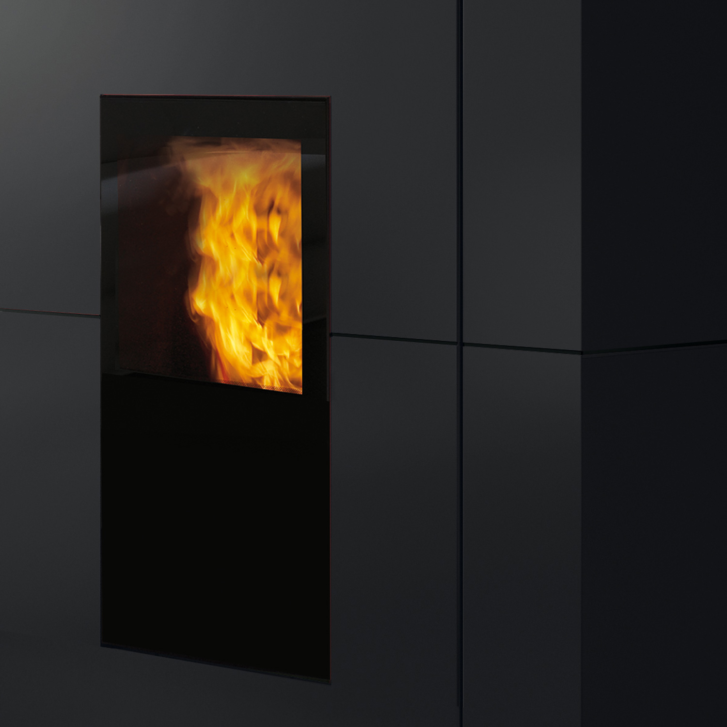 Edilkamin Blade H19 wasserführender Pelletofen Stahl Schwarz inkl. Kit R-FX