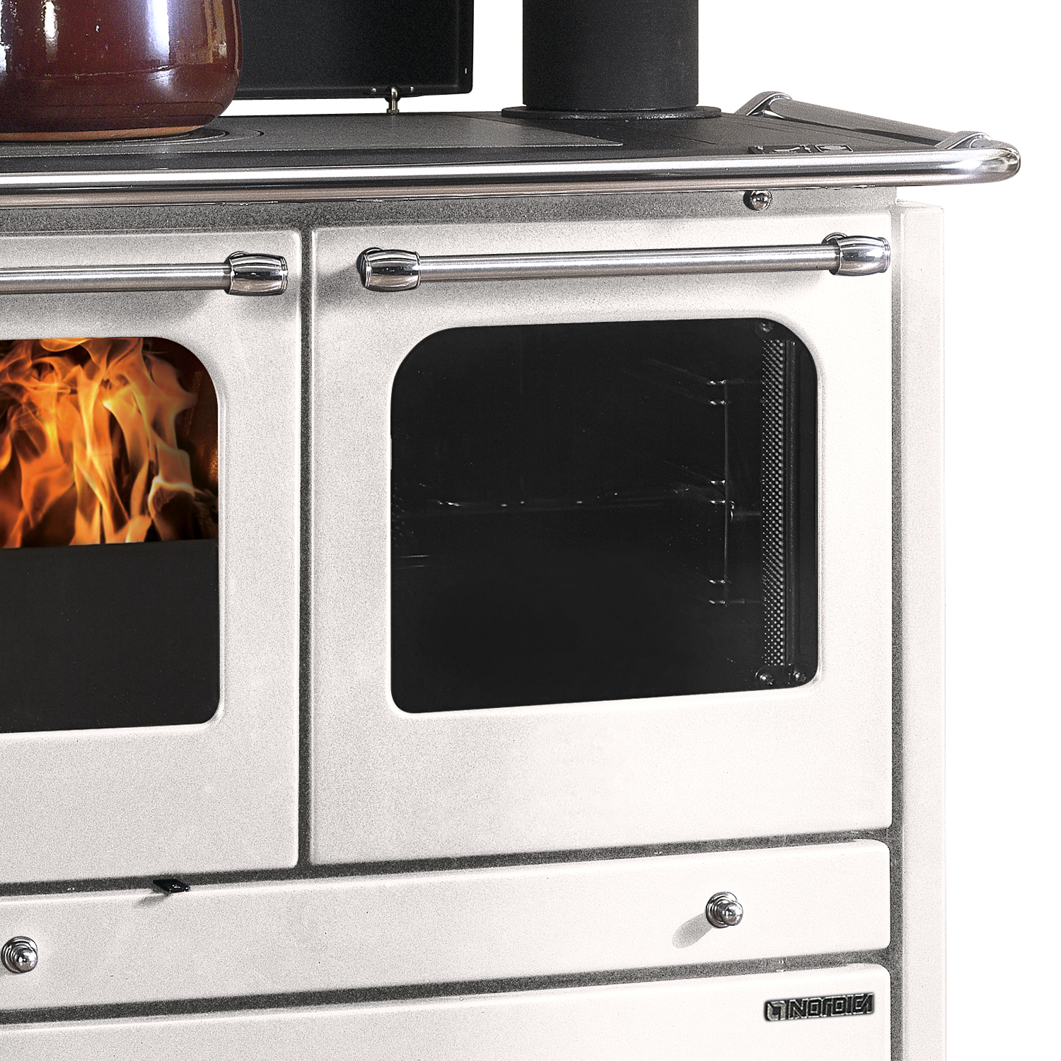 Küchenofen wasserführend La Nordica Termosovrana Weiss Küchenofen wasserführend La Nordica Termosovrana Weiss