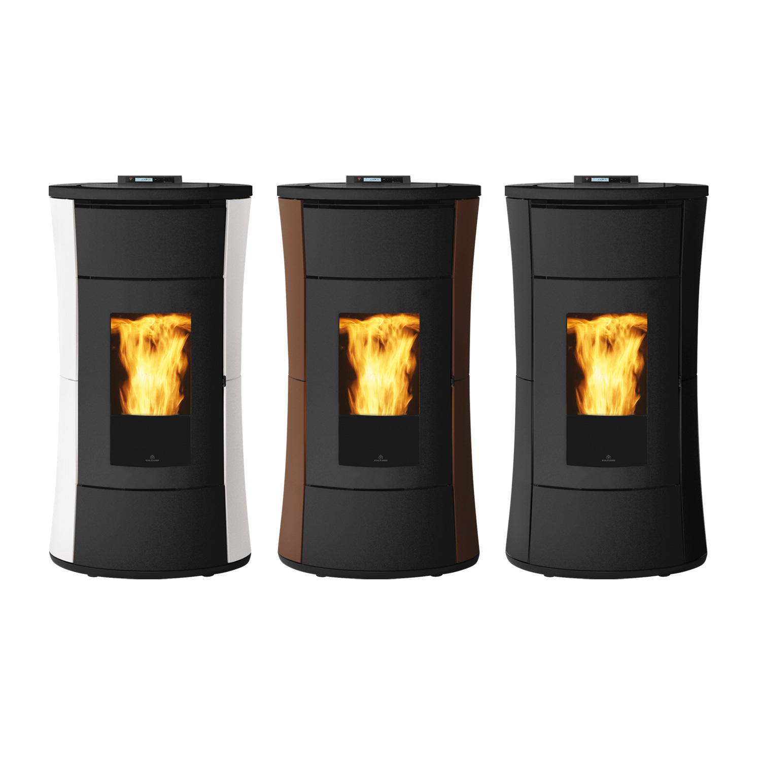 Edilkamin Cherie H 14 Evo wasserführender Pelletofen Stahl Dunkelgrau Edilkamin Cherie H 14 Evo wasserführender Pelletofen Stahl Dunkelgrau