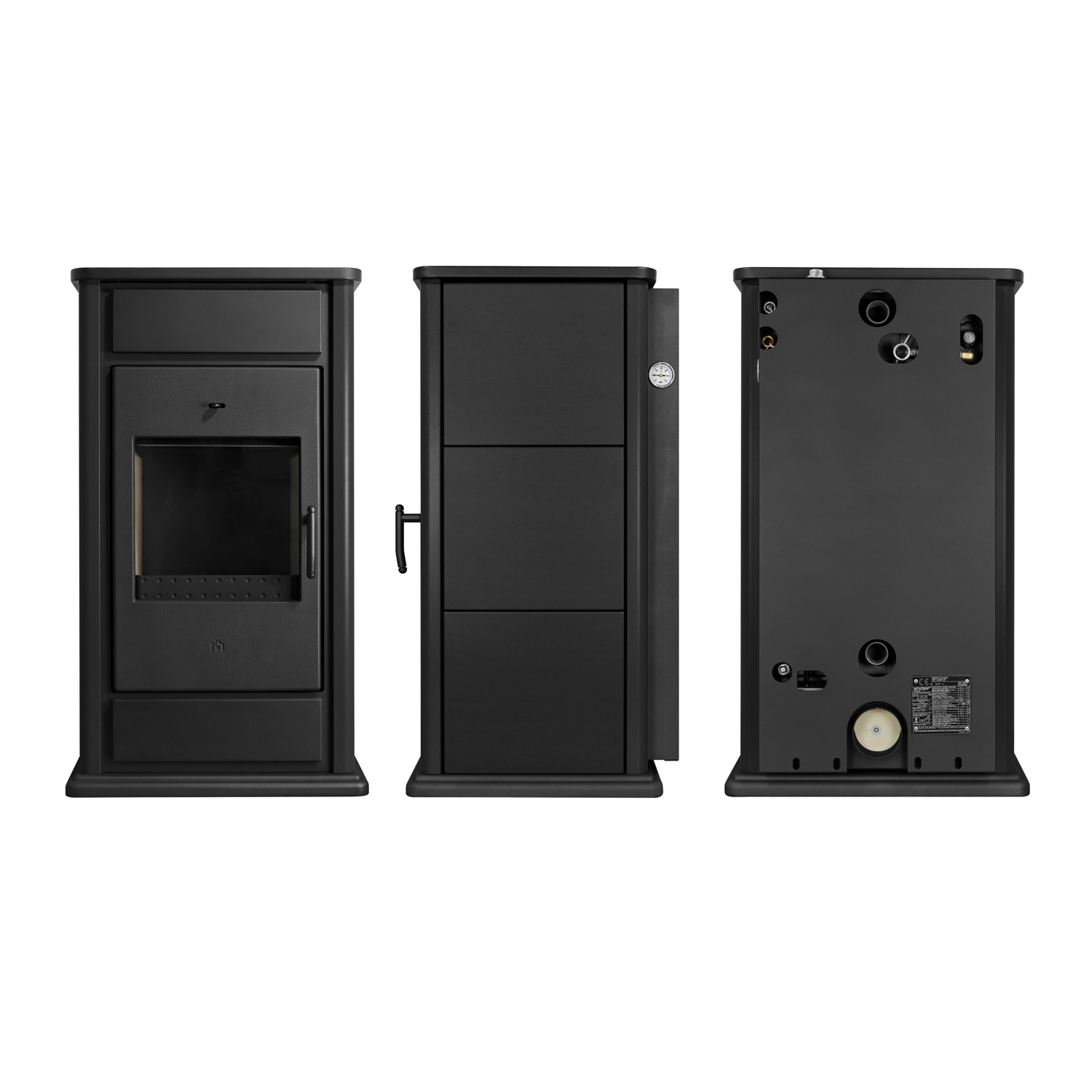 Schmitzker Alicante Wasserführender Kaminofen Schwarz Base Schmitzker Alicante Wasserführender Kaminofen Schwarz Base