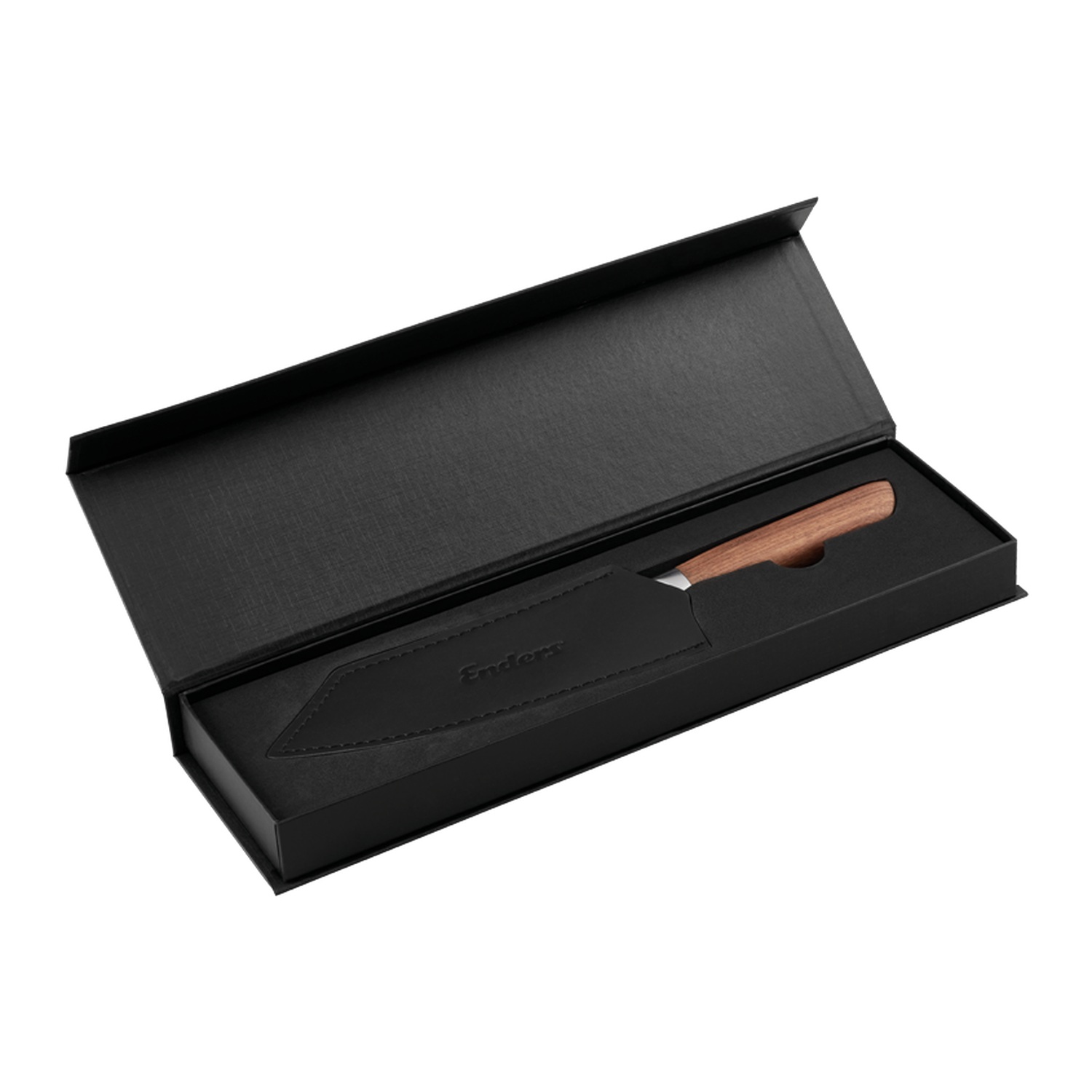 Enders BBQ Messer inkl. Klingenschutz aus Leder und Geschenkverpackung