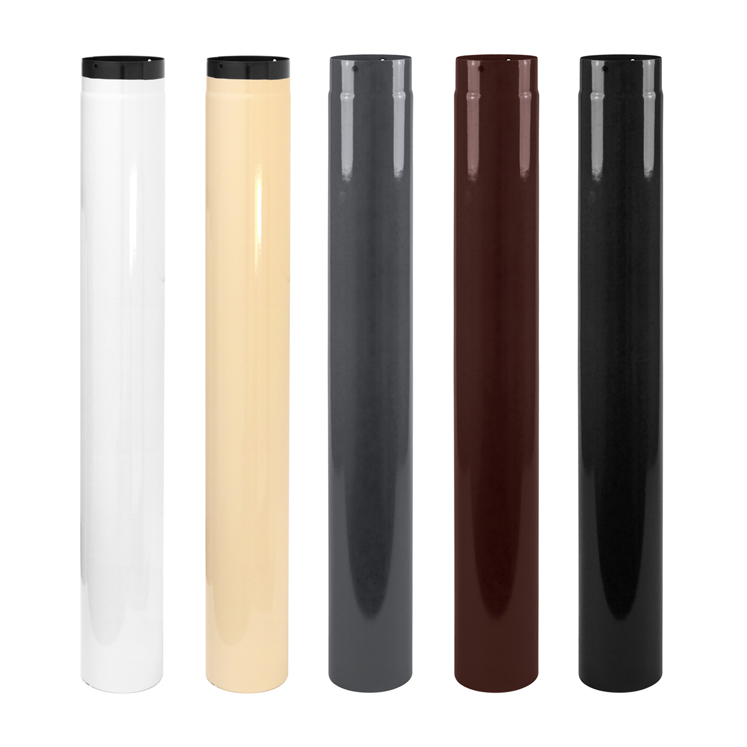 Raik Rauchrohr / Ofenrohr Emaille 150mm - 1000mm Schwarz Raik Rauchrohr / Ofenrohr Emaille 150mm - 1000mm Schwarz