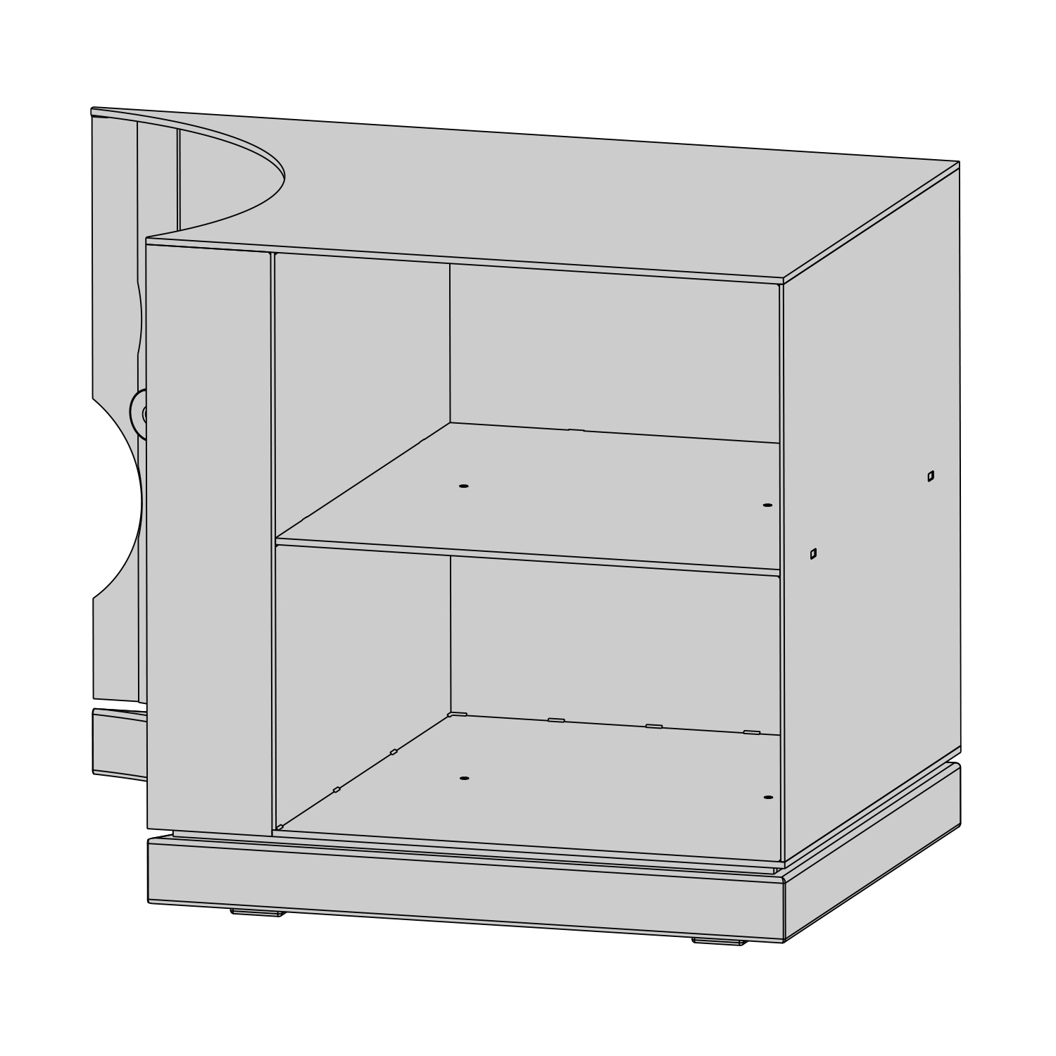 Austroflamm Lux Beistellbox rechts 36 cm