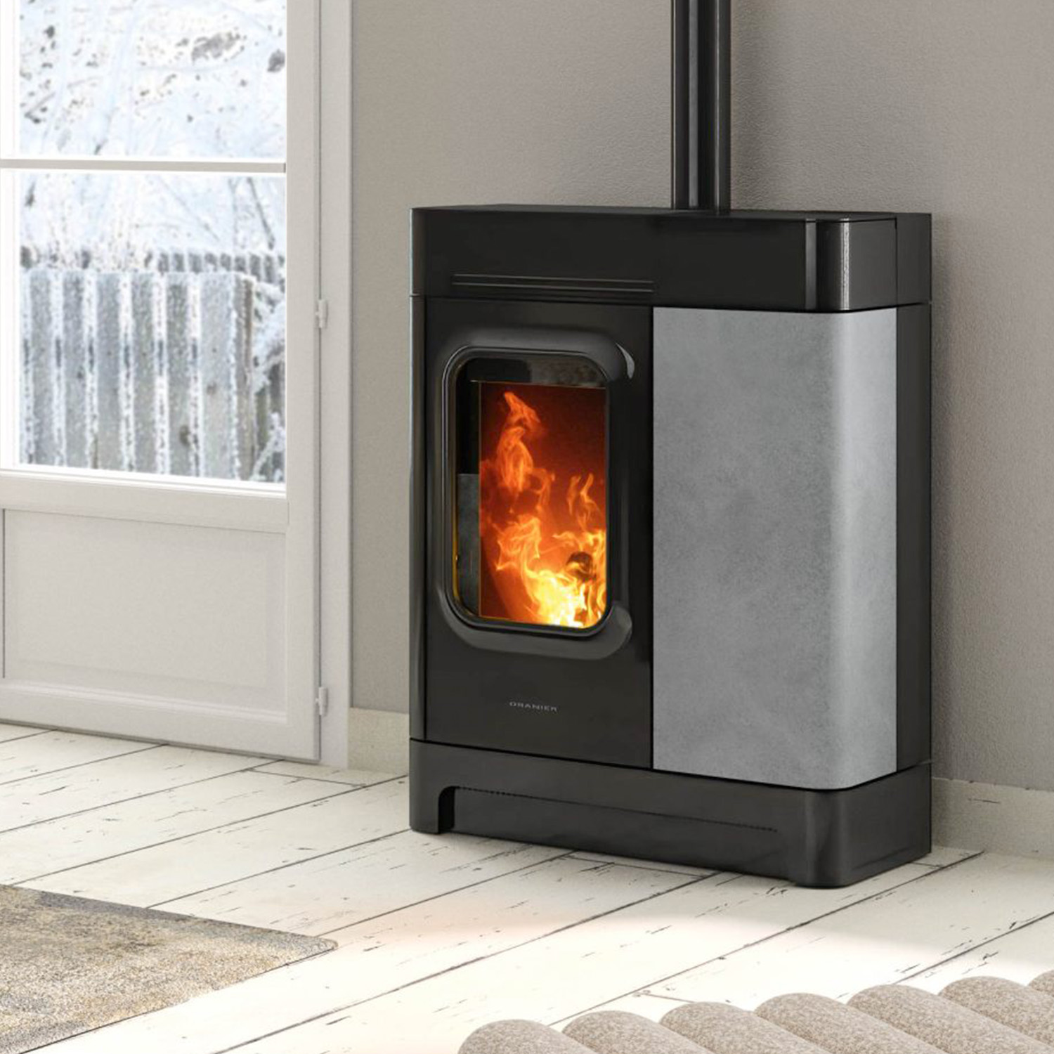 Oranier Calimo XL Pelletofen Speckstein Oranier Calimo XL Pelletofen Speckstein