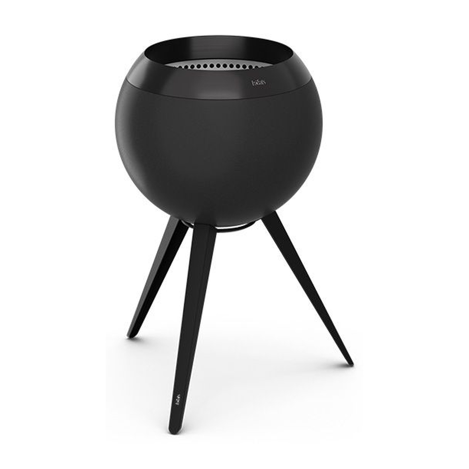 höfats MOON 45 all black Feuerkorb mit hohem Fuß