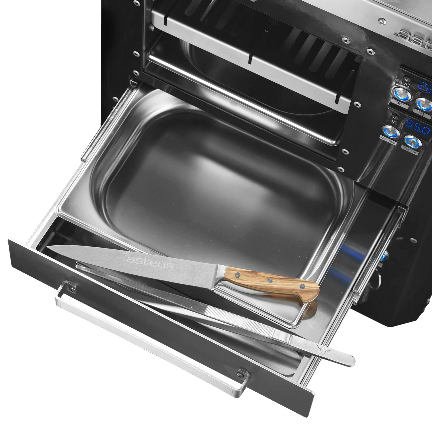 Asteus Segula 800° Lifestyle Elektrogrill schwarz emailliert