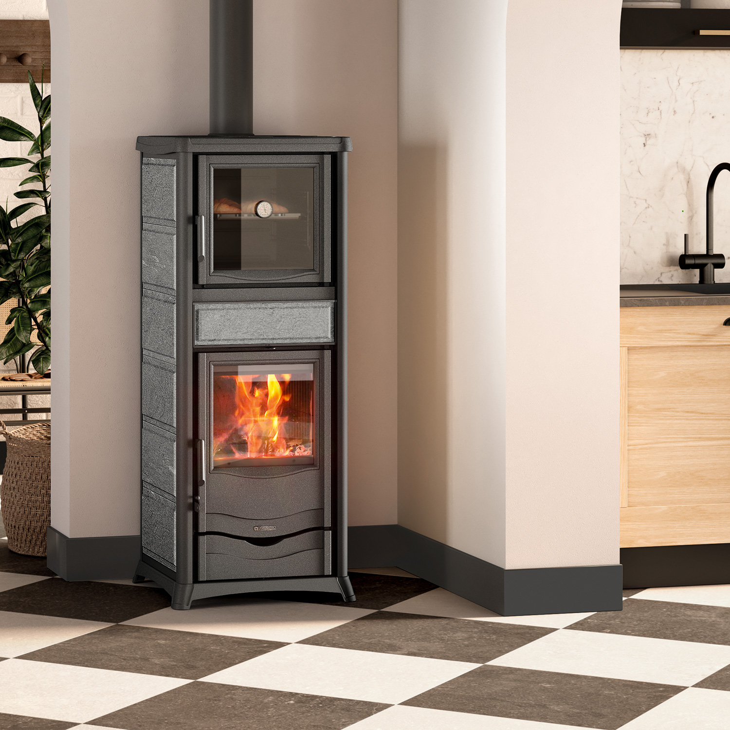 La Nordica Rossella Plus Forno 5.0 Kaminofen Speckstein La Nordica Rossella Plus Forno 5.0 Kaminofen Speckstein