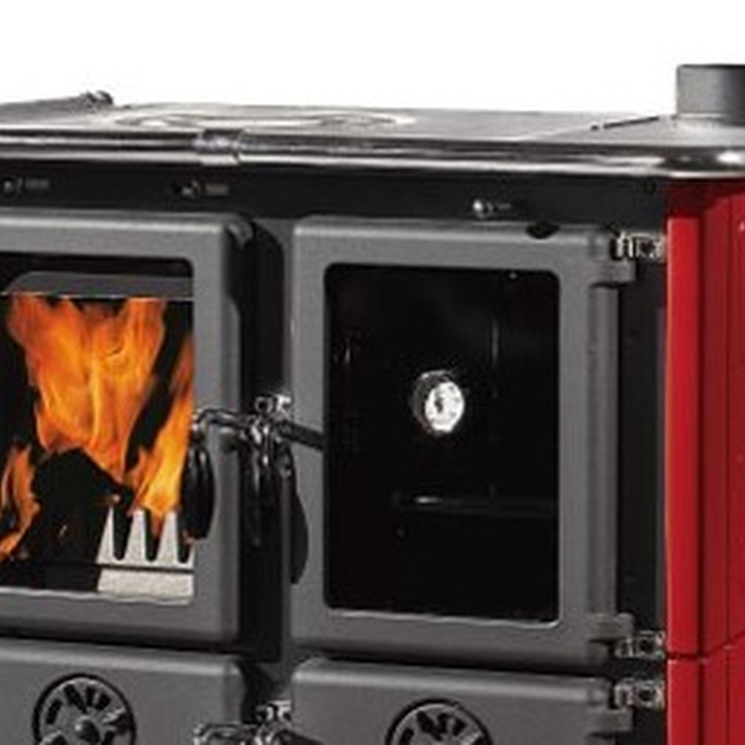 La Nordica ROSETTA.16 Majolika - Bordeauxrot Küchenofen