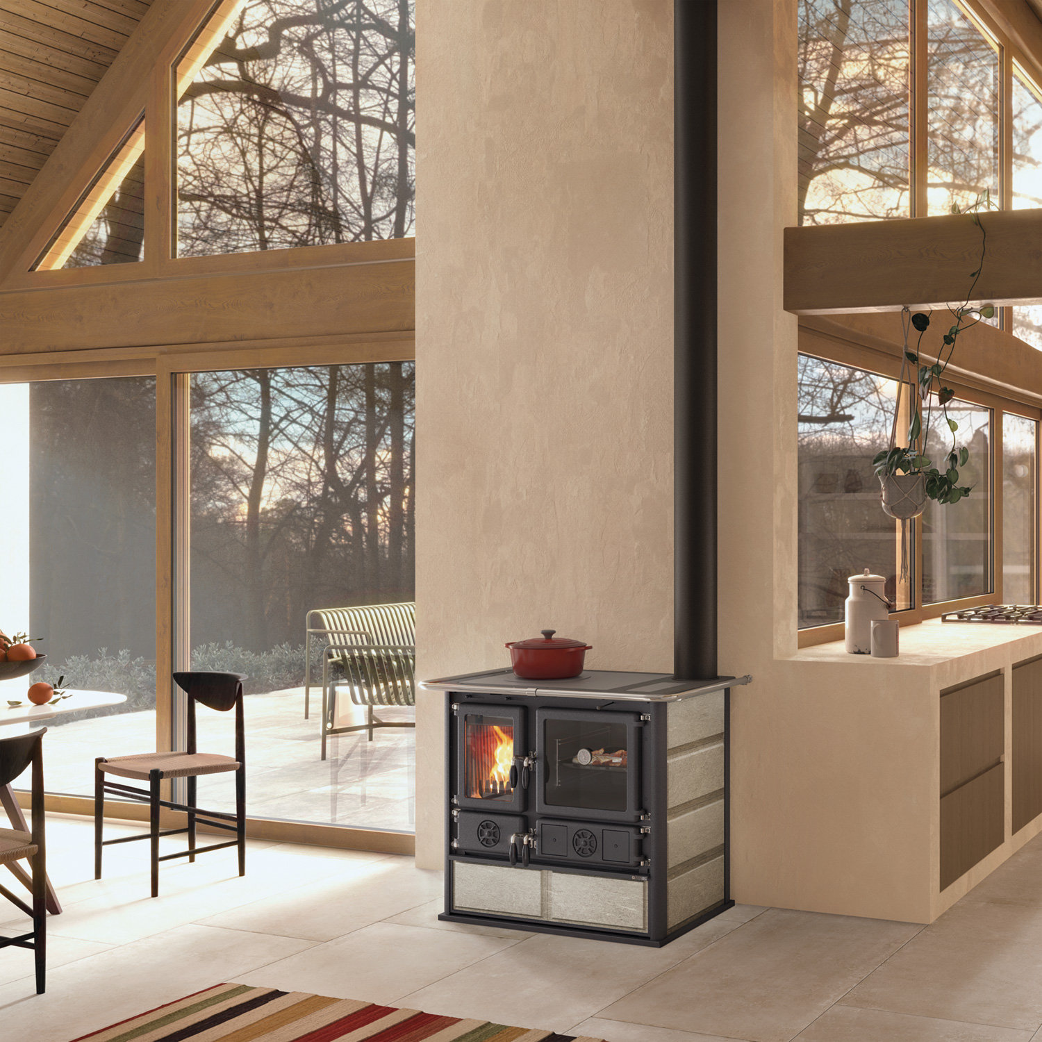 La Nordica Rosa 16 Petra Küchenofen Speckstein