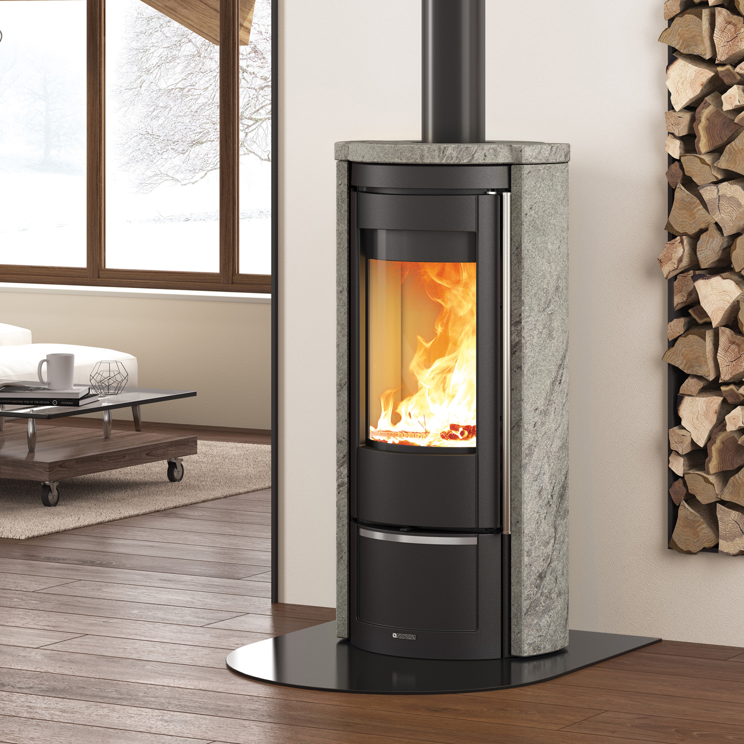 La Nordica Prestige Line Liu 16 Pietra Kaminofen Naturstein