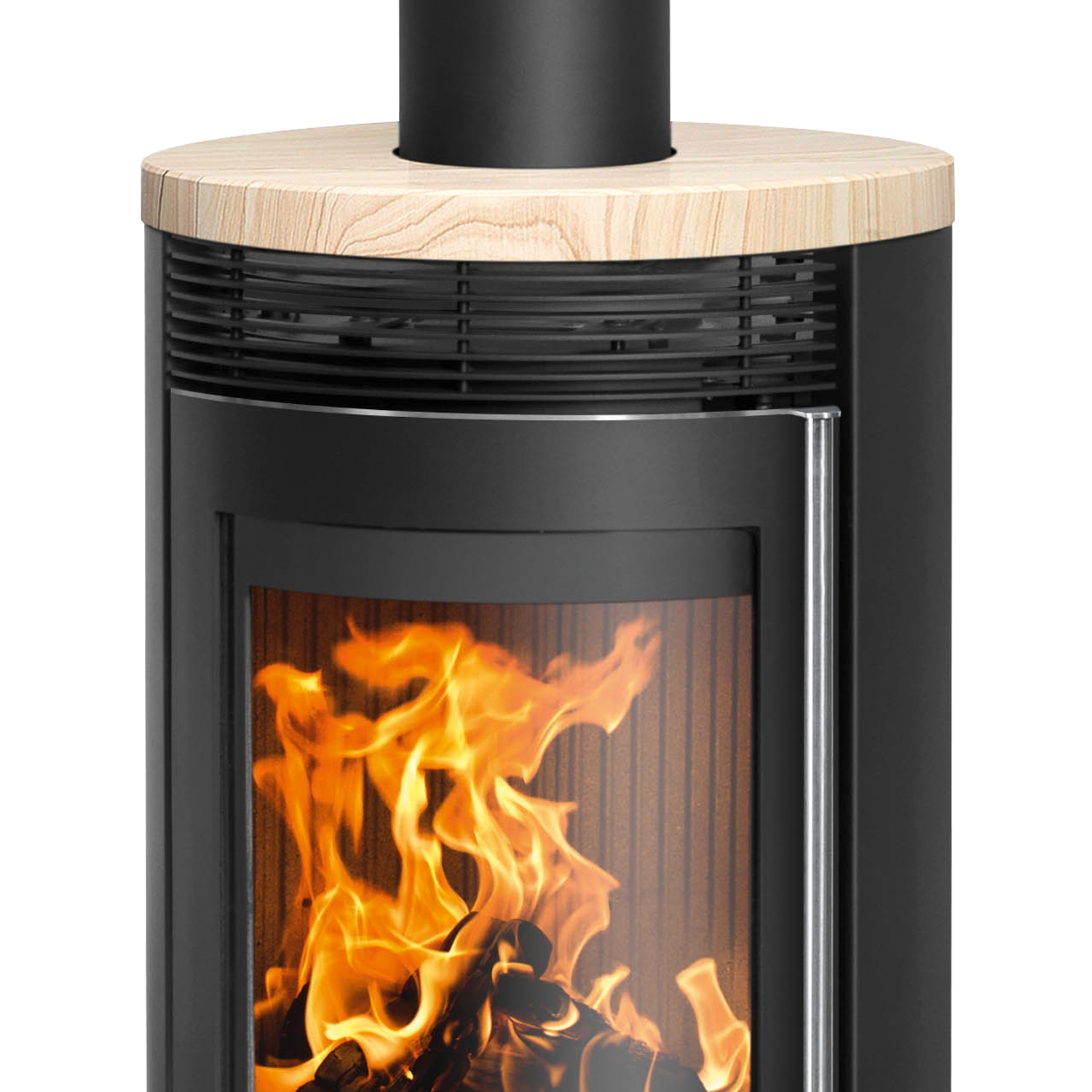 Oranier Rota Top 2.0 Kaminofen Stahl Schwarz mit Sandstein-Abdeckplatte Oranier Rota Top 2.0 Kaminofen Stahl Schwarz mit Sandstein-Abdeckplatte
