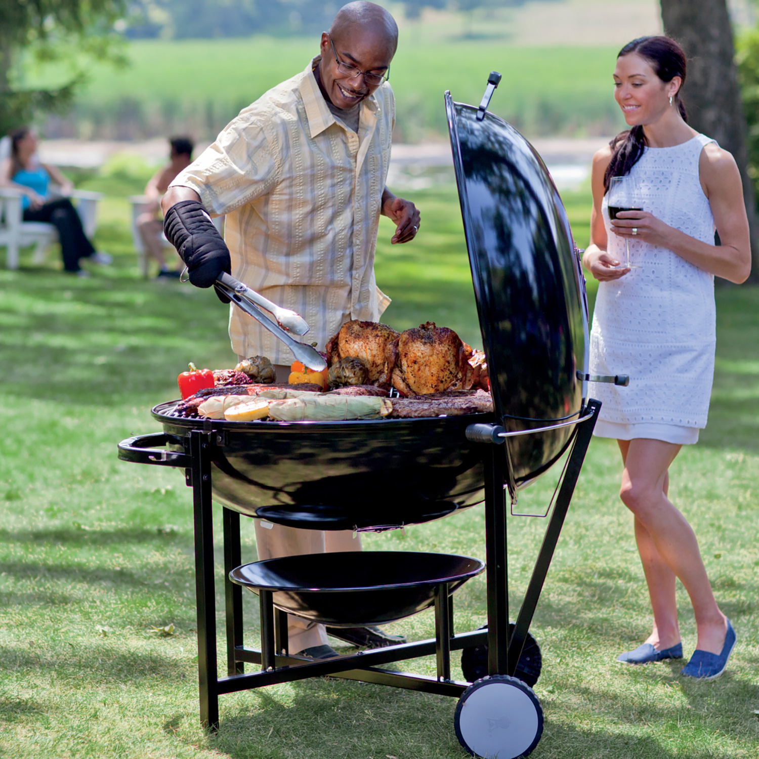 Weber Ranch Kettle Holzkohlegrill Weber Ranch Kettle Holzkohlegrill