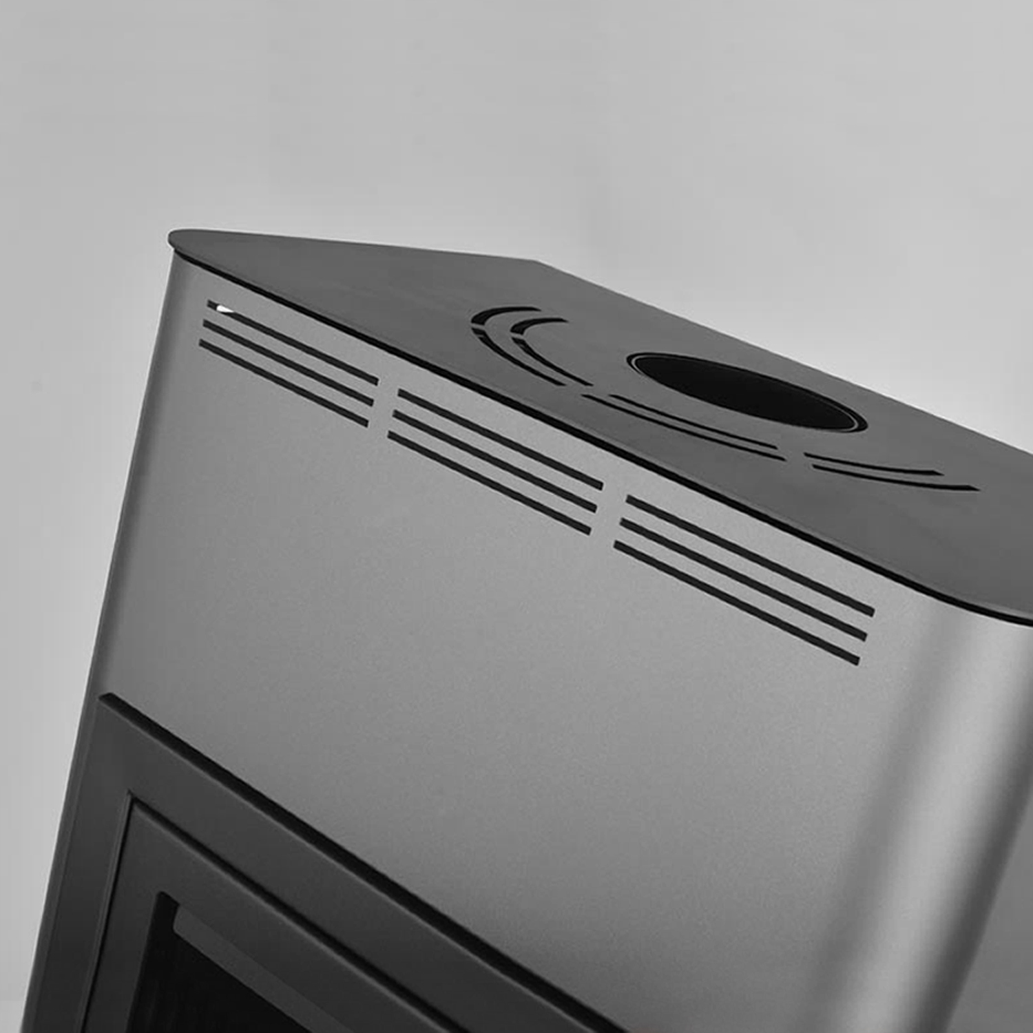 Aquaflam 17 Automatic Wasserführender Kaminofen Grey