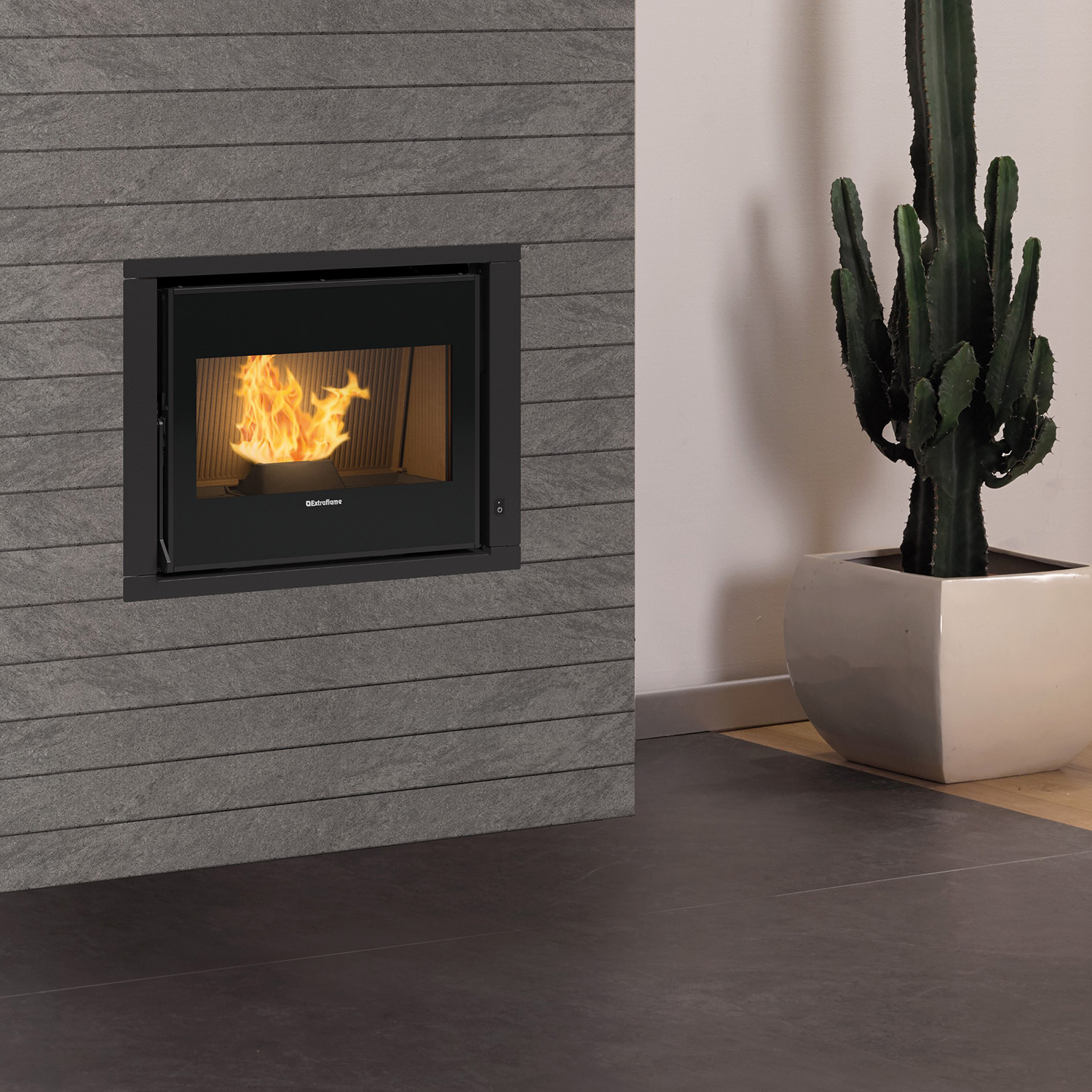 Extraflame Comfort P70 Air H49 Pelleteinsatz Stahl Schwarz