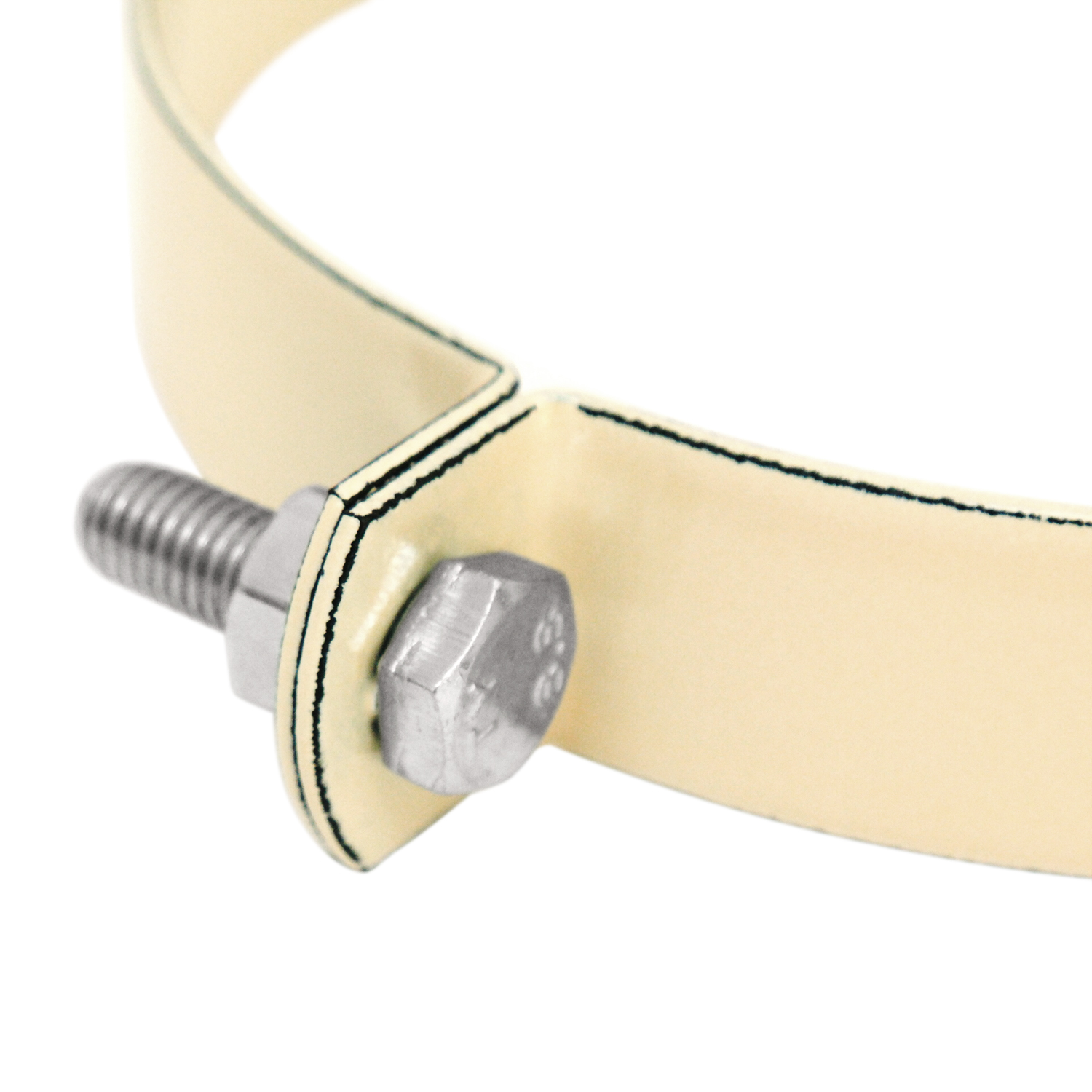 Raik Rauchrohr / Ofenrohr Emaille 120mm - Rohrschelle Elfenbein