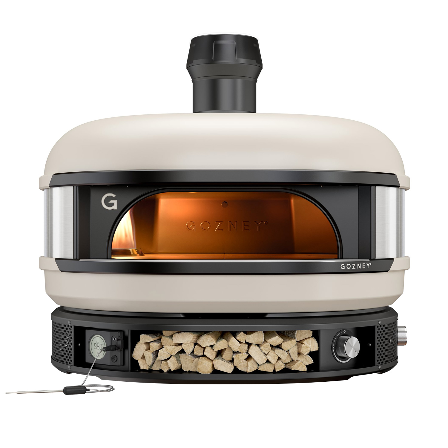 Gozney Dome Dual-Fuel Pizzaofen Creme + Ventura Pizza-Set (4-tlg.) gratis