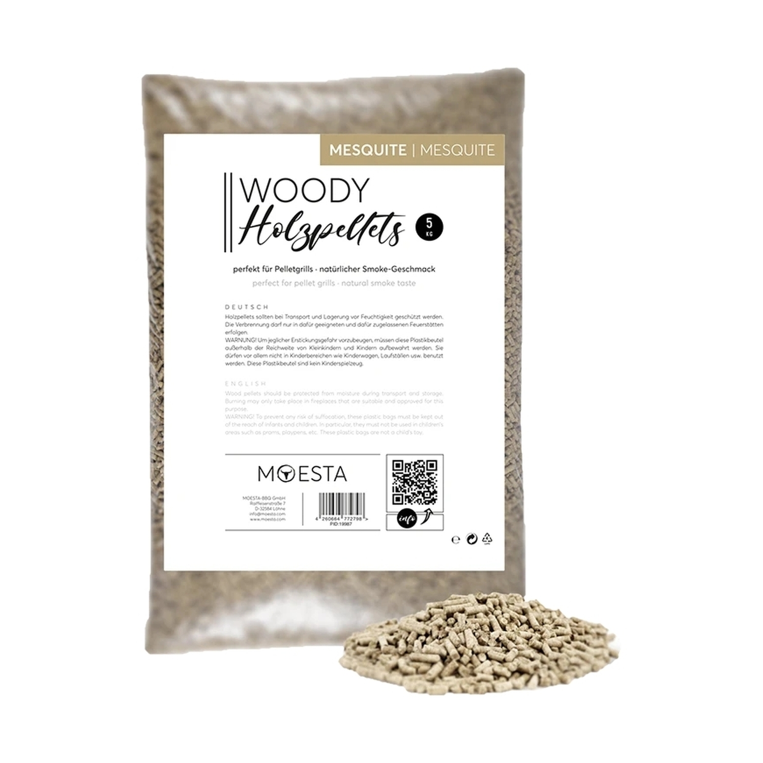 Moesta Holzpellets Mesquite 5kg