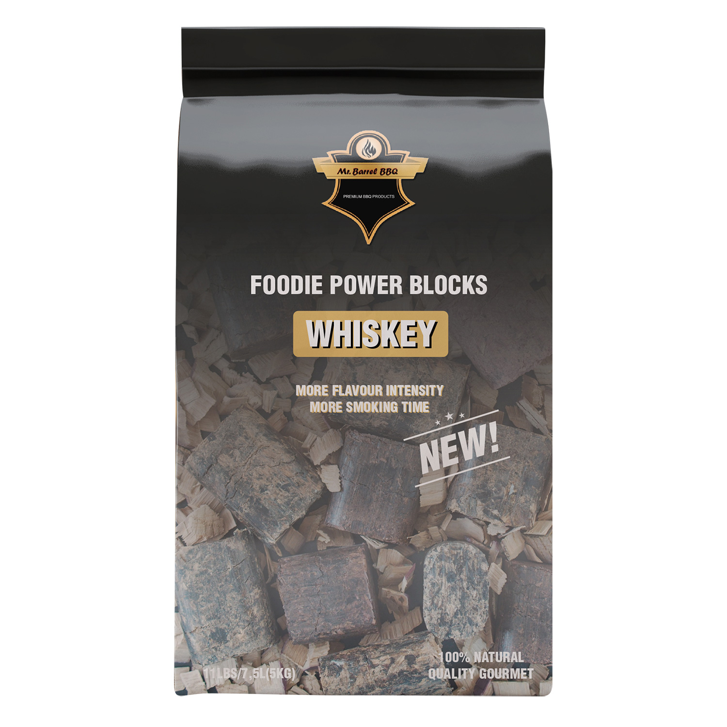 Mr. Barrel BBQ Foodie Power Blocks XL Whiskey, 5 kg Mr. Barrel BBQ Foodie Power Blocks XL Whiskey, 5 kg