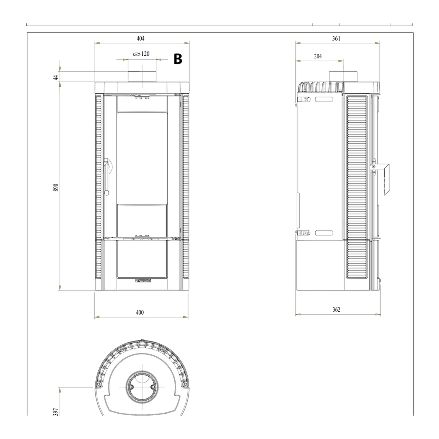 La Nordica CANDY LEAN Kaminofen