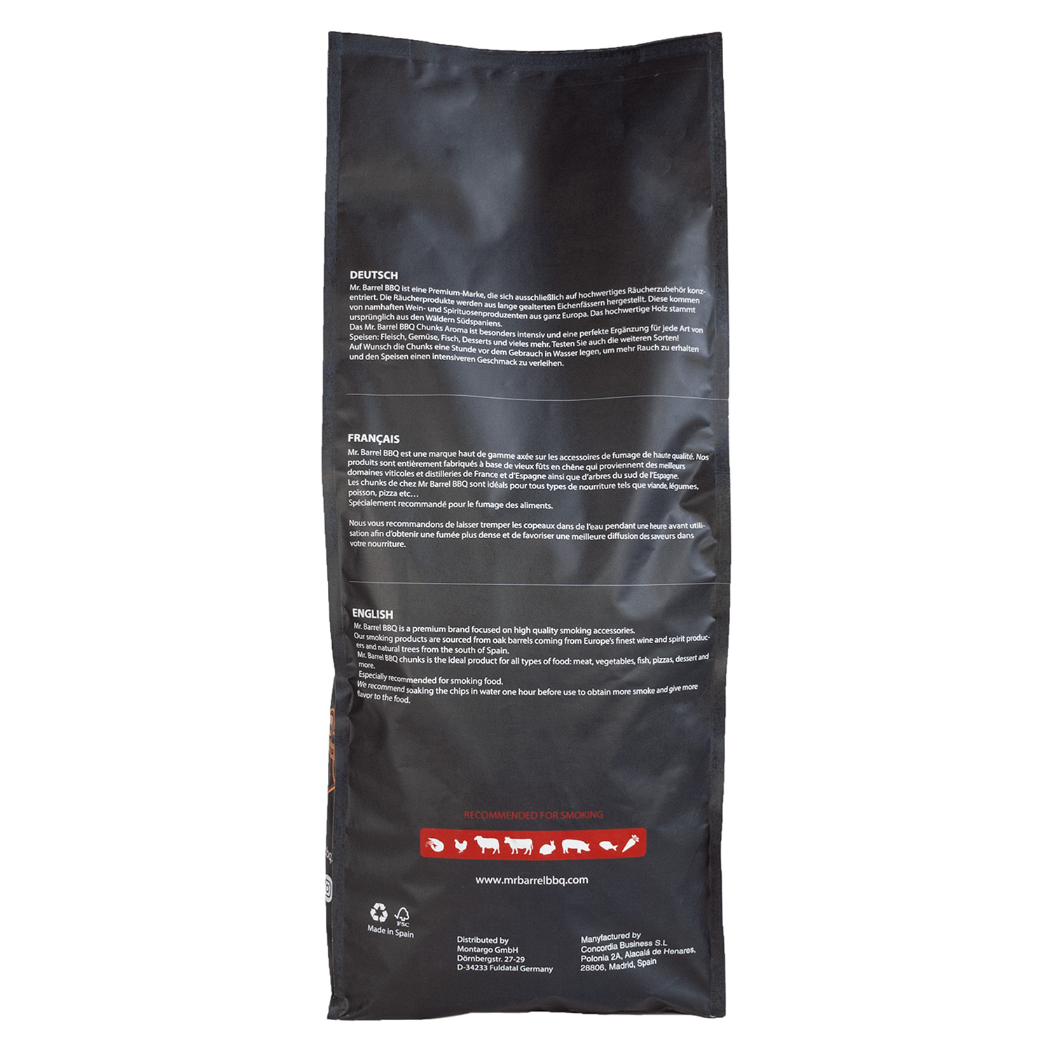 Mr. Barrel BBQ Chunks XL Cognac, 3 kg