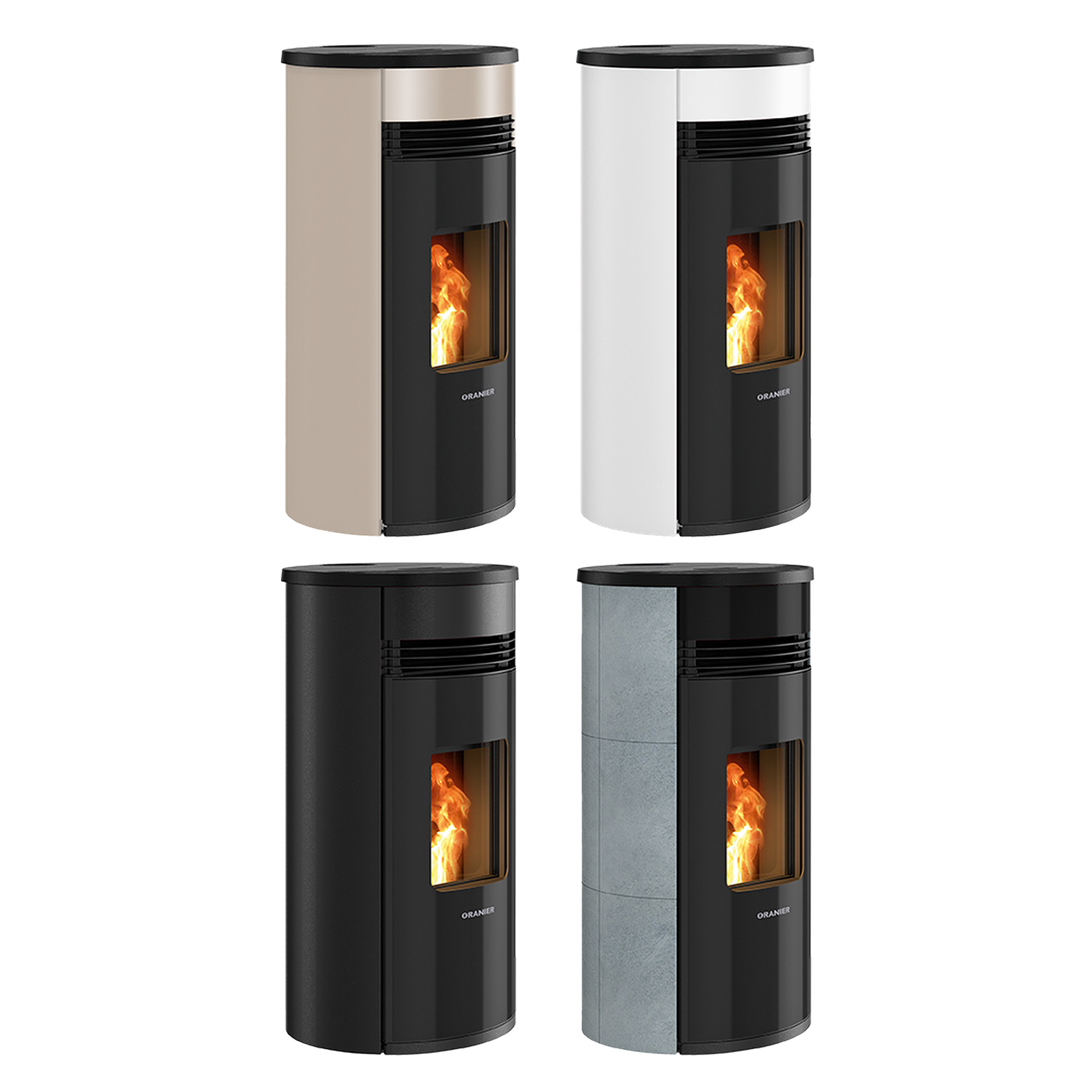 Oranier Sando 60 Pelletofen Stahl Schwarz LAS Oranier Sando 60 Pelletofen Stahl Schwarz LAS