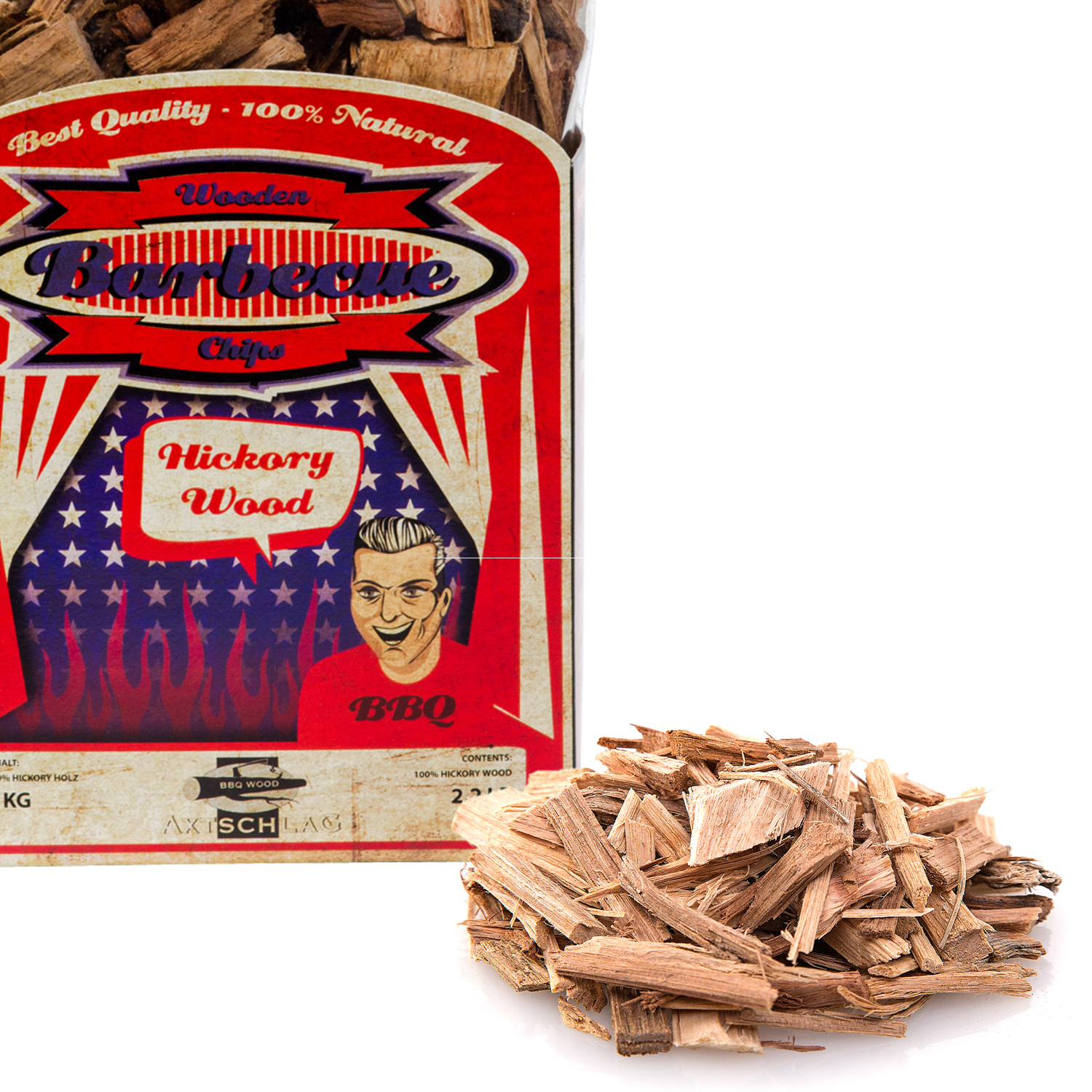Axtschlag Wood Smoking Chips Hickory 1 kg