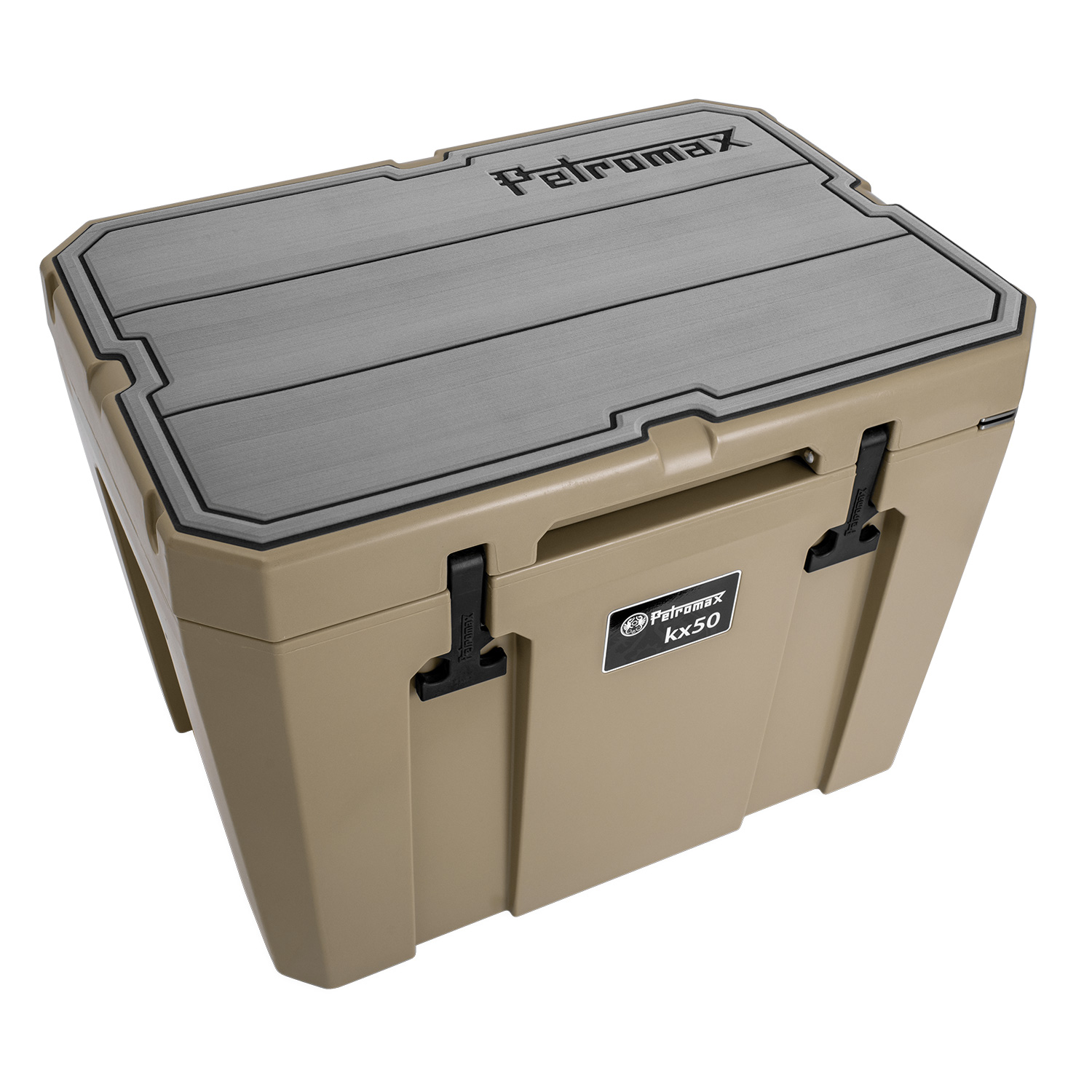 Petromax Haft-Auflage für Kühlbox kx50 Grau mit Linien