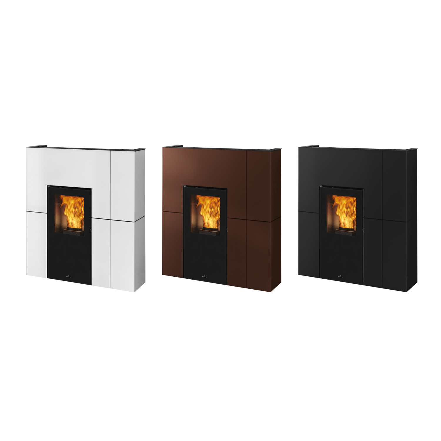 Edilkamin Blade H 15 wasserführender Pelletofen Stahl Schwarz