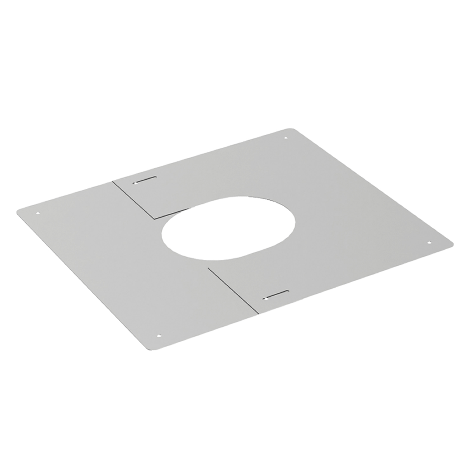 Opsinox Edelstahlschornstein 250mm Dachblende für Innenmontage PLP 0-45°
