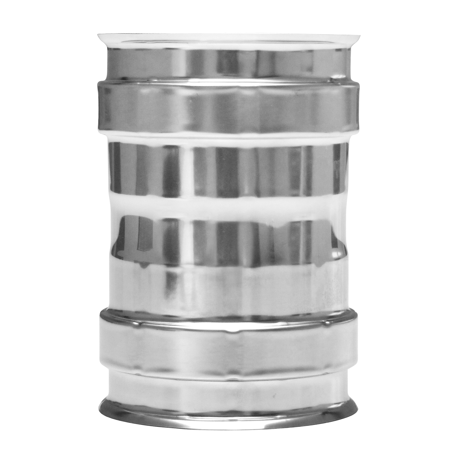 Raik Pelletrohr / Ofenrohr 80mm - Ofenanschlussstück INOX silber Raik Pelletrohr / Ofenrohr 80mm - Ofenanschlussstück INOX silber