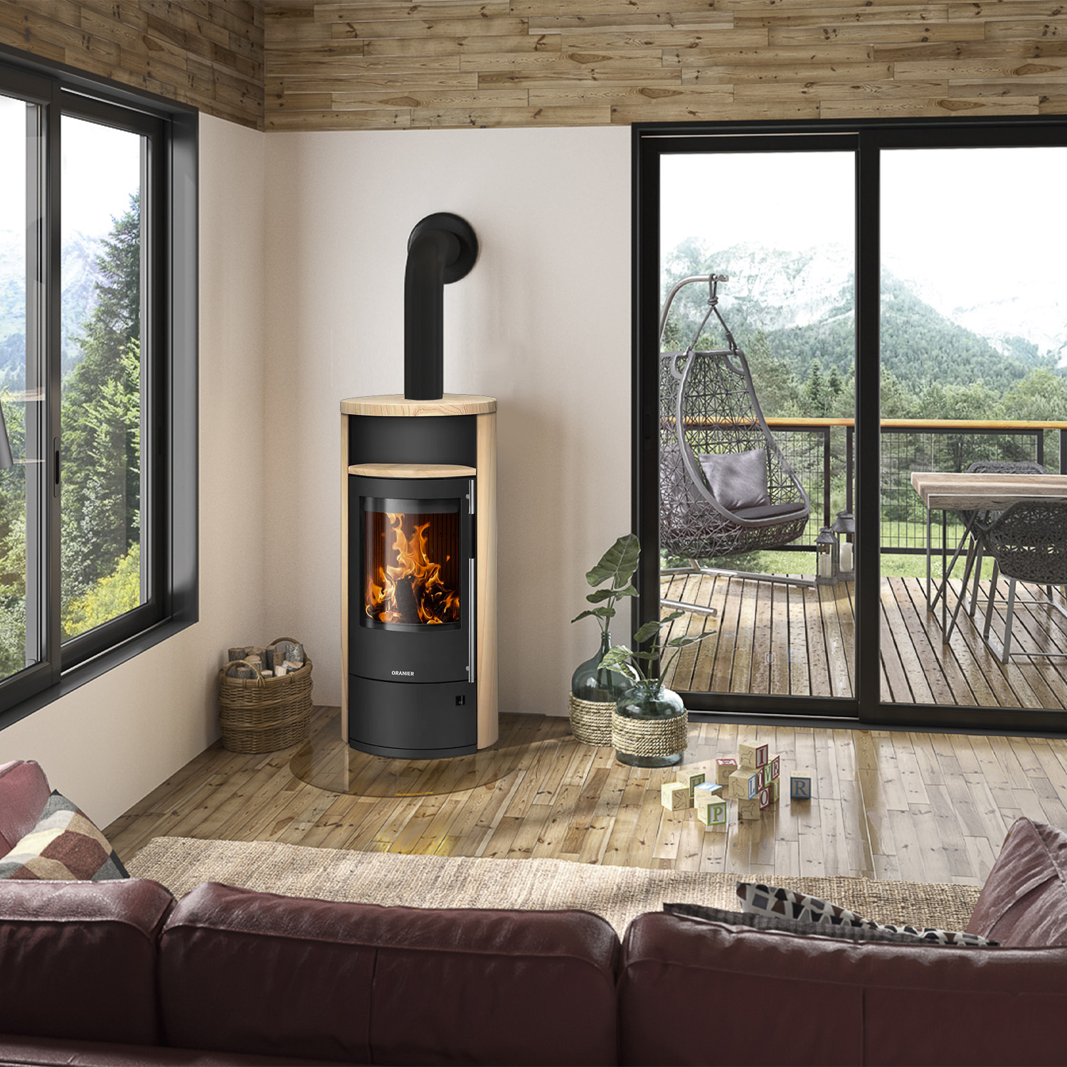 Oranier Polar Neo 8 Kaminofen Sandstein