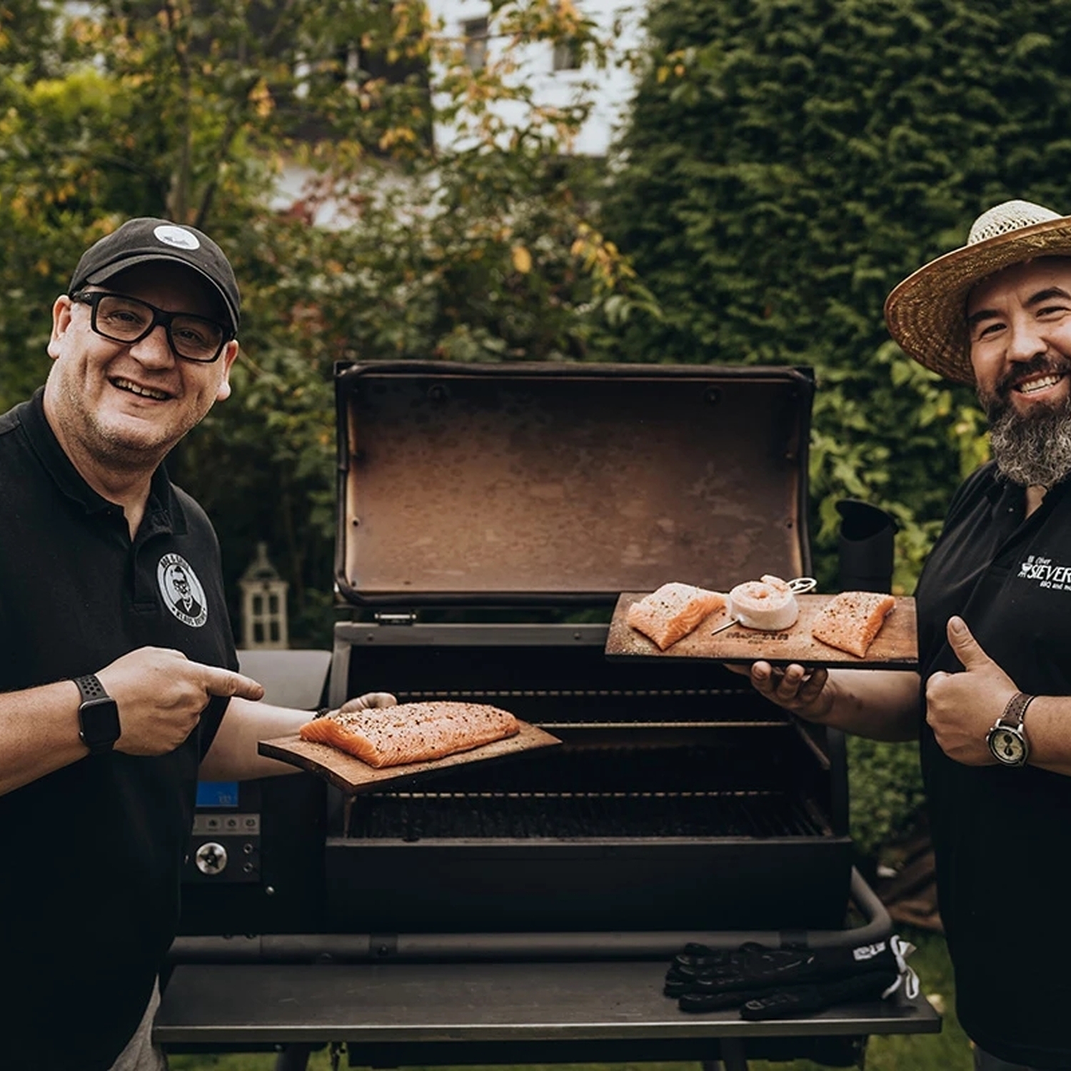 Moesta Ablagebrett PaperPlank für Sheriff Pelletgrill schwarz