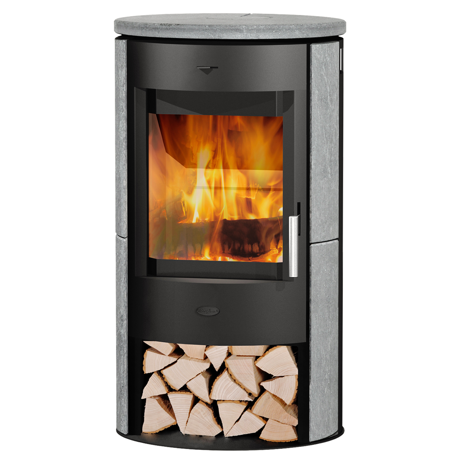 Fireplace Zaria Kaminofen Stahl Schwarz | Speckstein Fireplace Zaria Kaminofen Stahl Schwarz | Speckstein