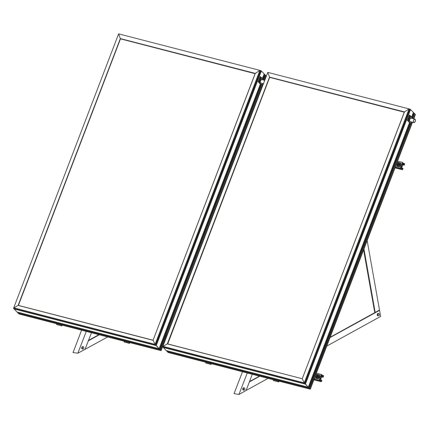 Sunex Flachdachmontageset für 2 Flachkollektoren AMP 2.0 Sunex Flachdachmontageset für 2 Flachkollektoren AMP 2.0