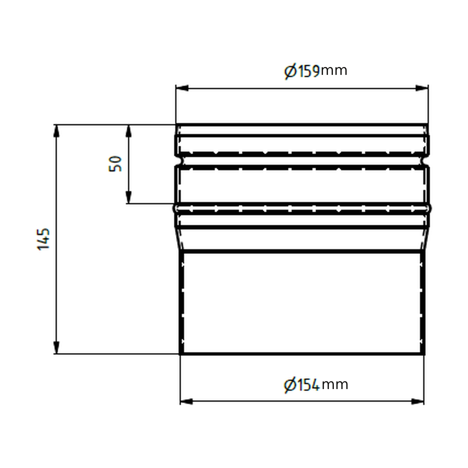 Raik Erweiterung Lifestyle 150-160 schwarz