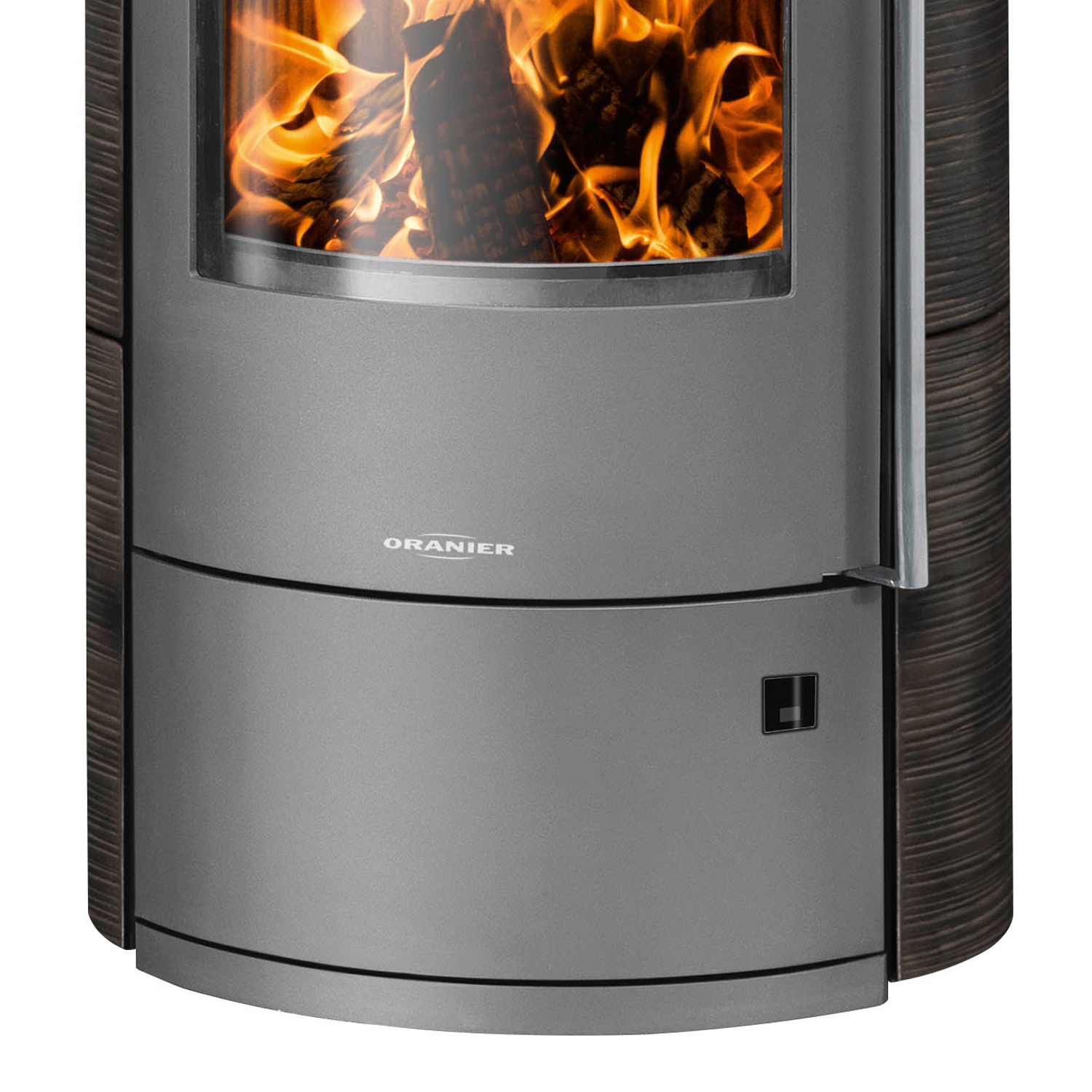 Oranier Polar Neo 6 Kaminofen Stahl Gussgrau / Keramik Paprikarot, DIBt Oranier Polar Neo 6 Kaminofen Stahl Gussgrau / Keramik Paprikarot, DIBt